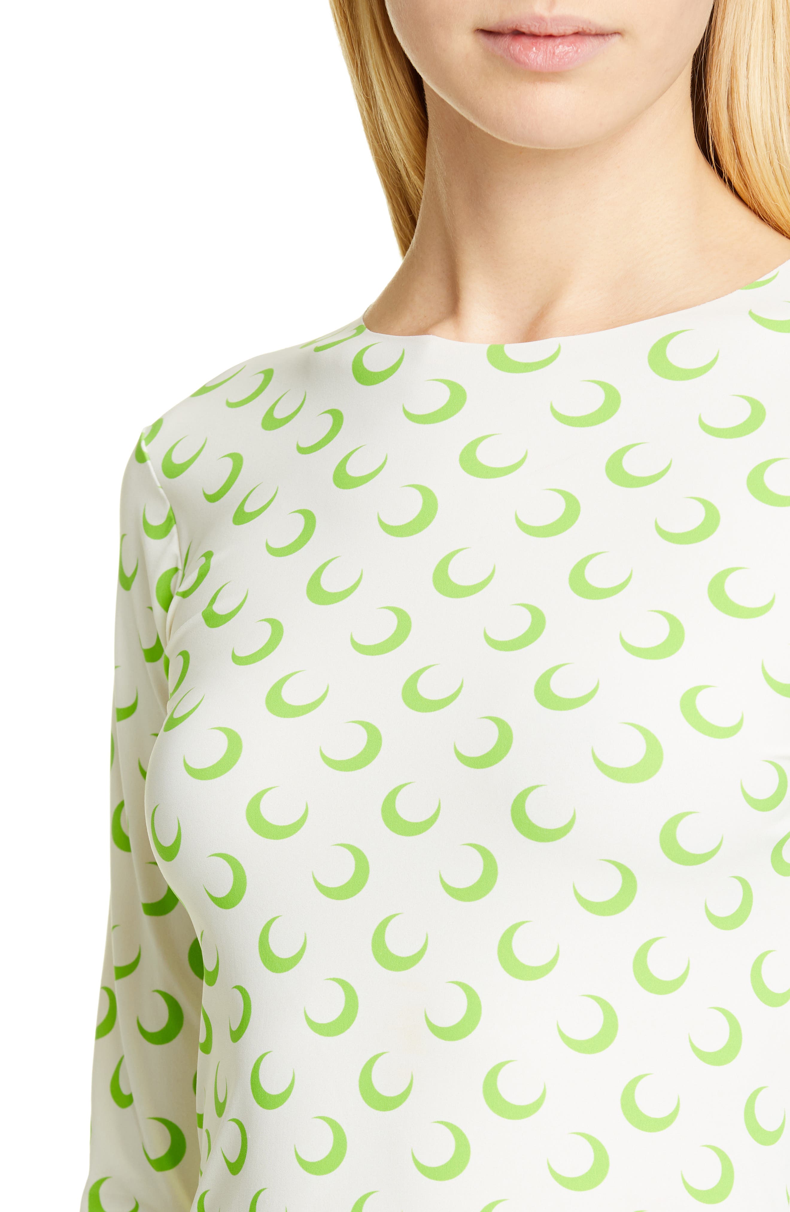 トップス MARINE SERRE TROMPE L'OEIL NECKLINE TOP Marine Serre - Trompe L'Oeil ネックライン トップ | HBX