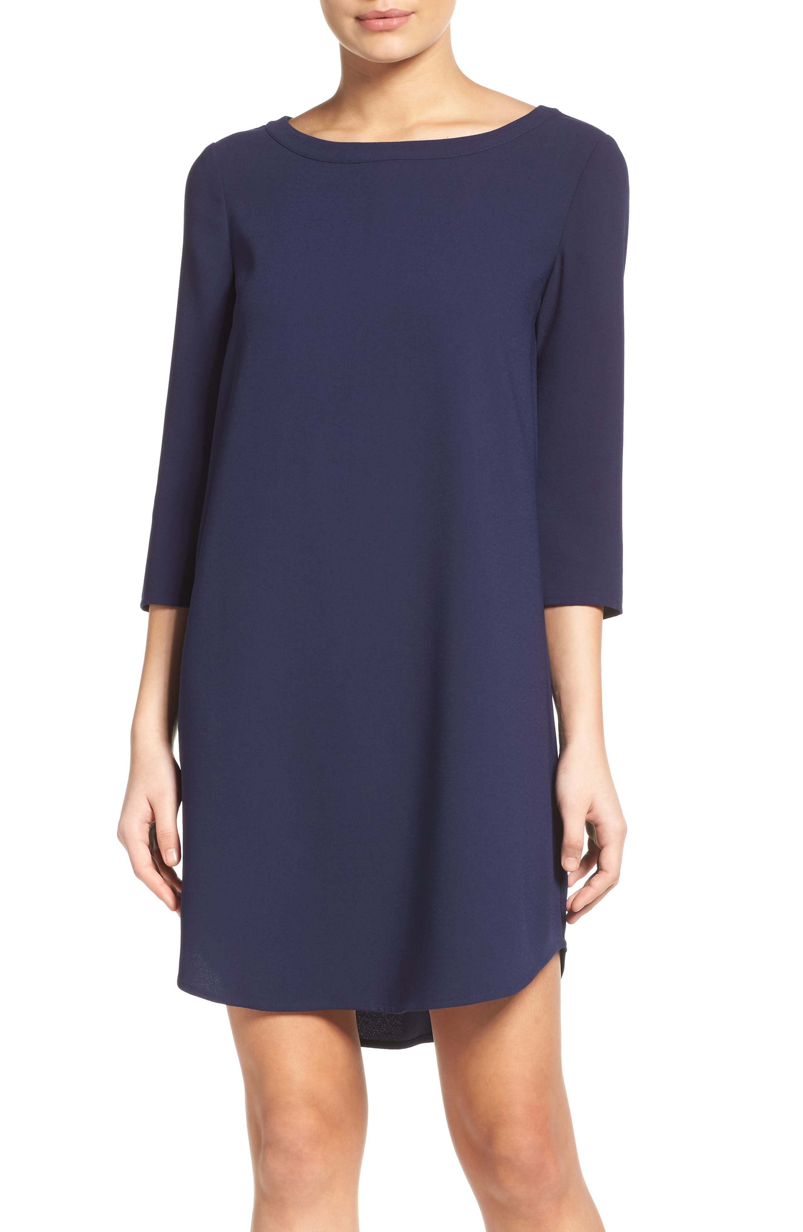Bb Dakota Jazlyn Crepe Shift Dress, Blue