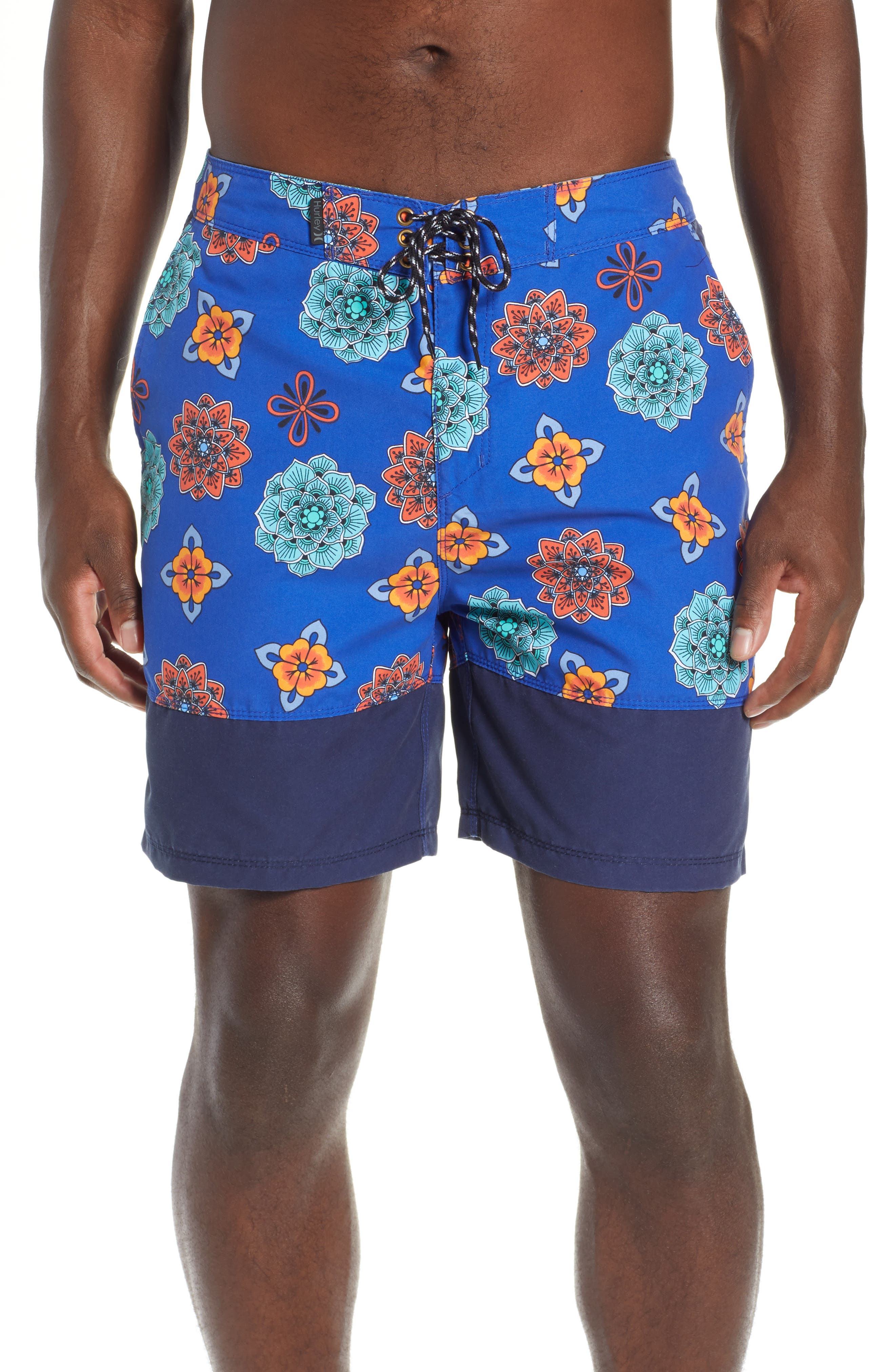 Hurley Beachside Las Florez Board Shorts, Blue