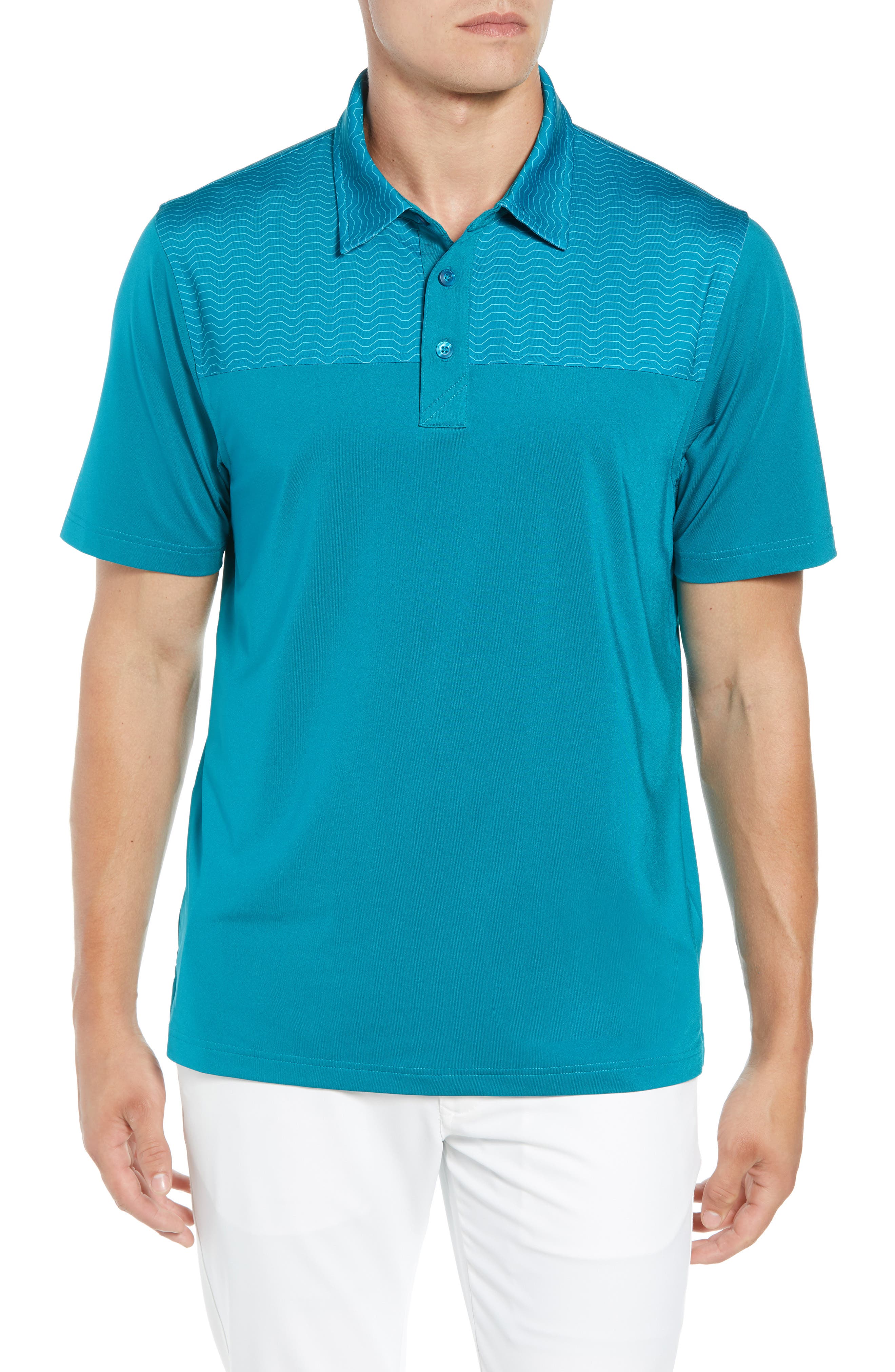 Cutter & Buck Kevin Drytec Polo, Blue