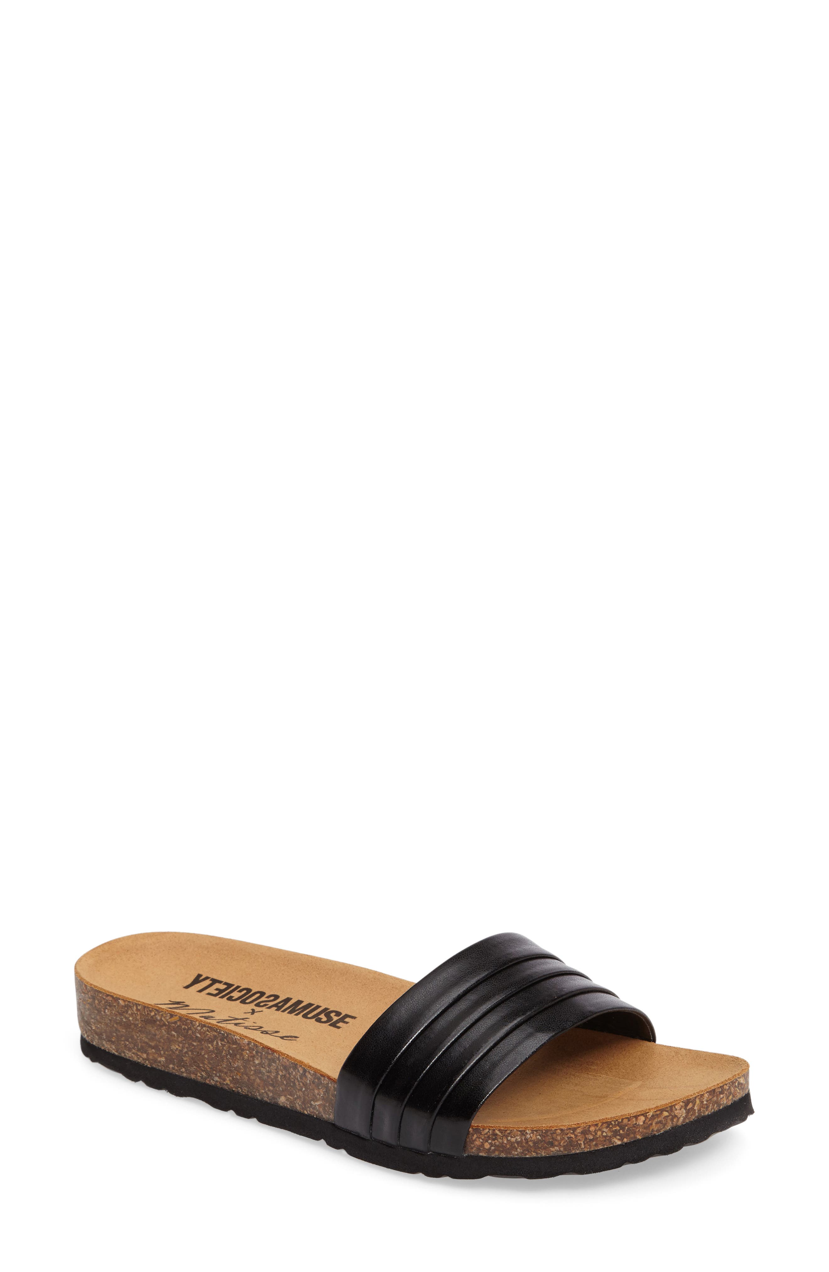 Amuse Society X Matisse Santos Slide Sandal, Black