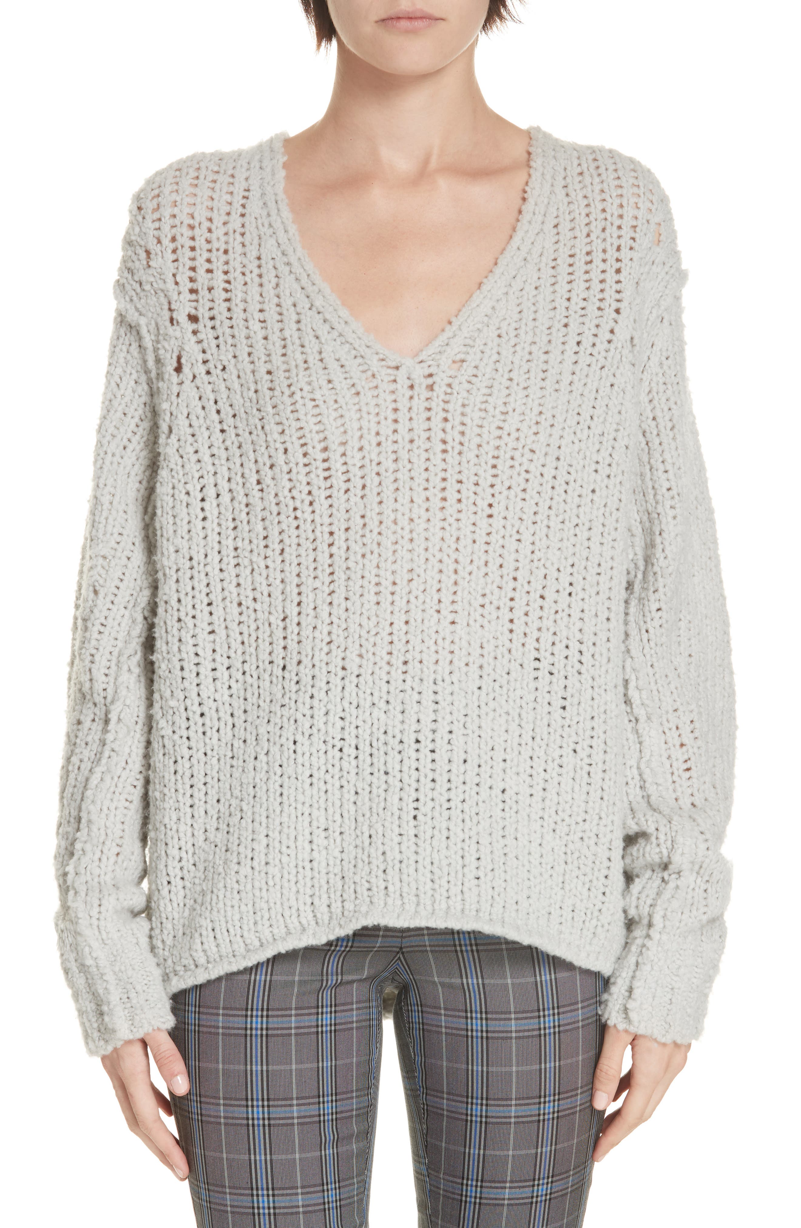 Rag & Bone Arizona Merino Wool Sweater, Grey