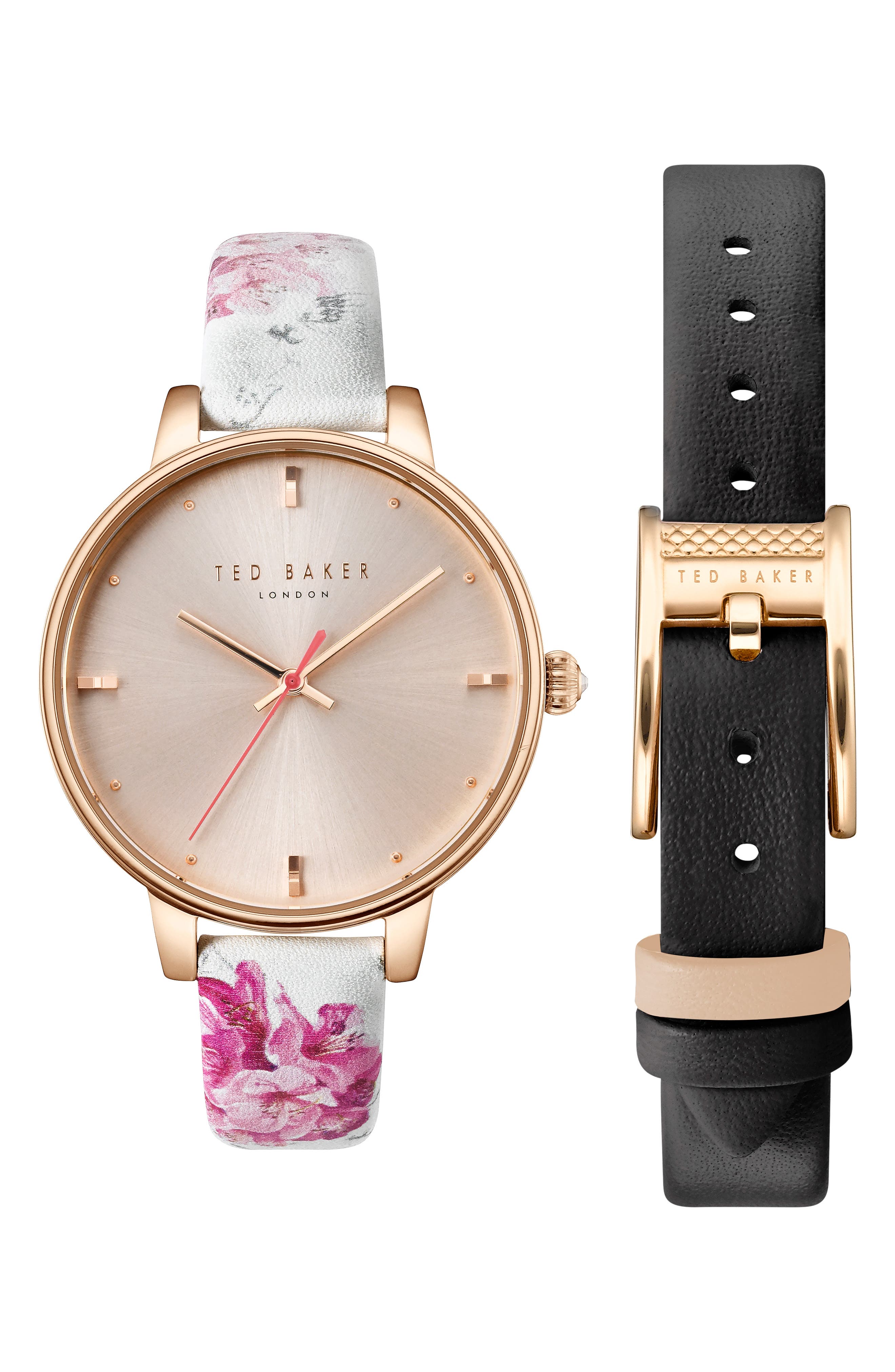Ted Baker London Kate Leather Strap Watch Set,