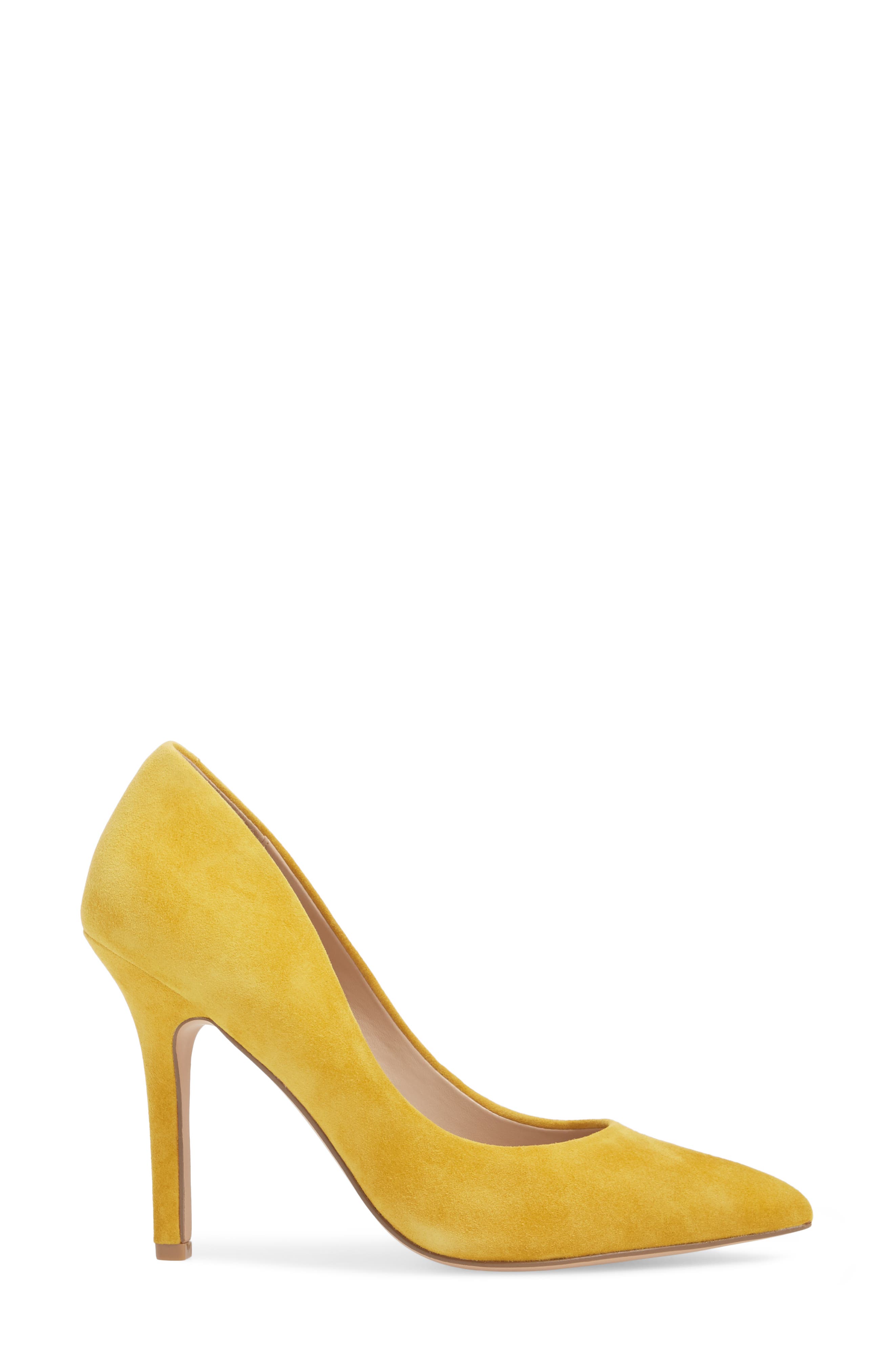 Maxx Pointy Toe Pump, Alternate, color, CANARY SUEDE