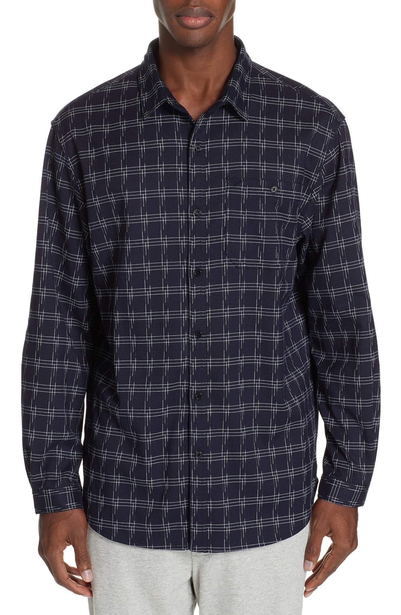 Stampd Core Flannel Shirt, Blue