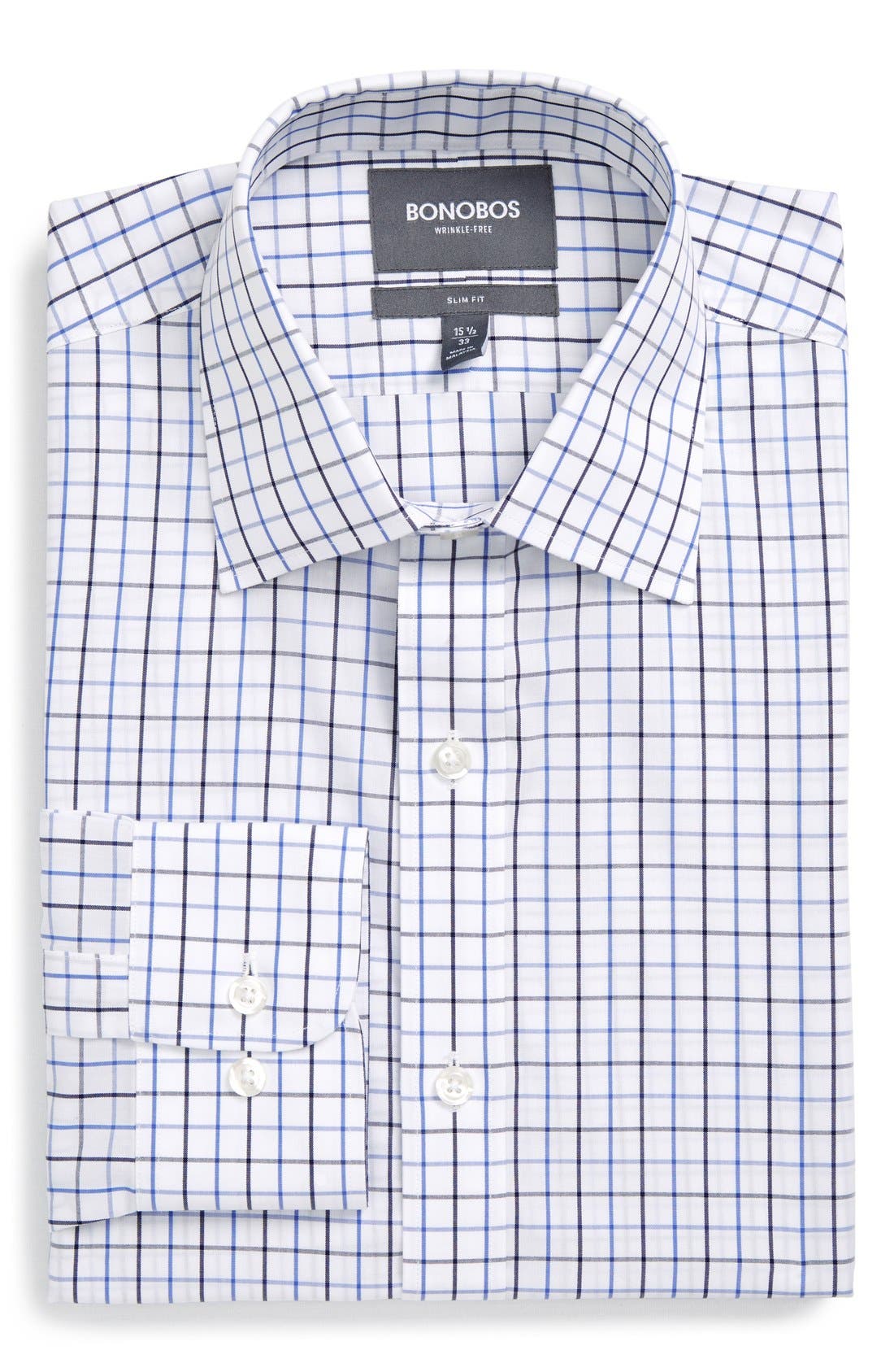 Bonobos Slim Fit Wrinkle Free Check Dress Shirt