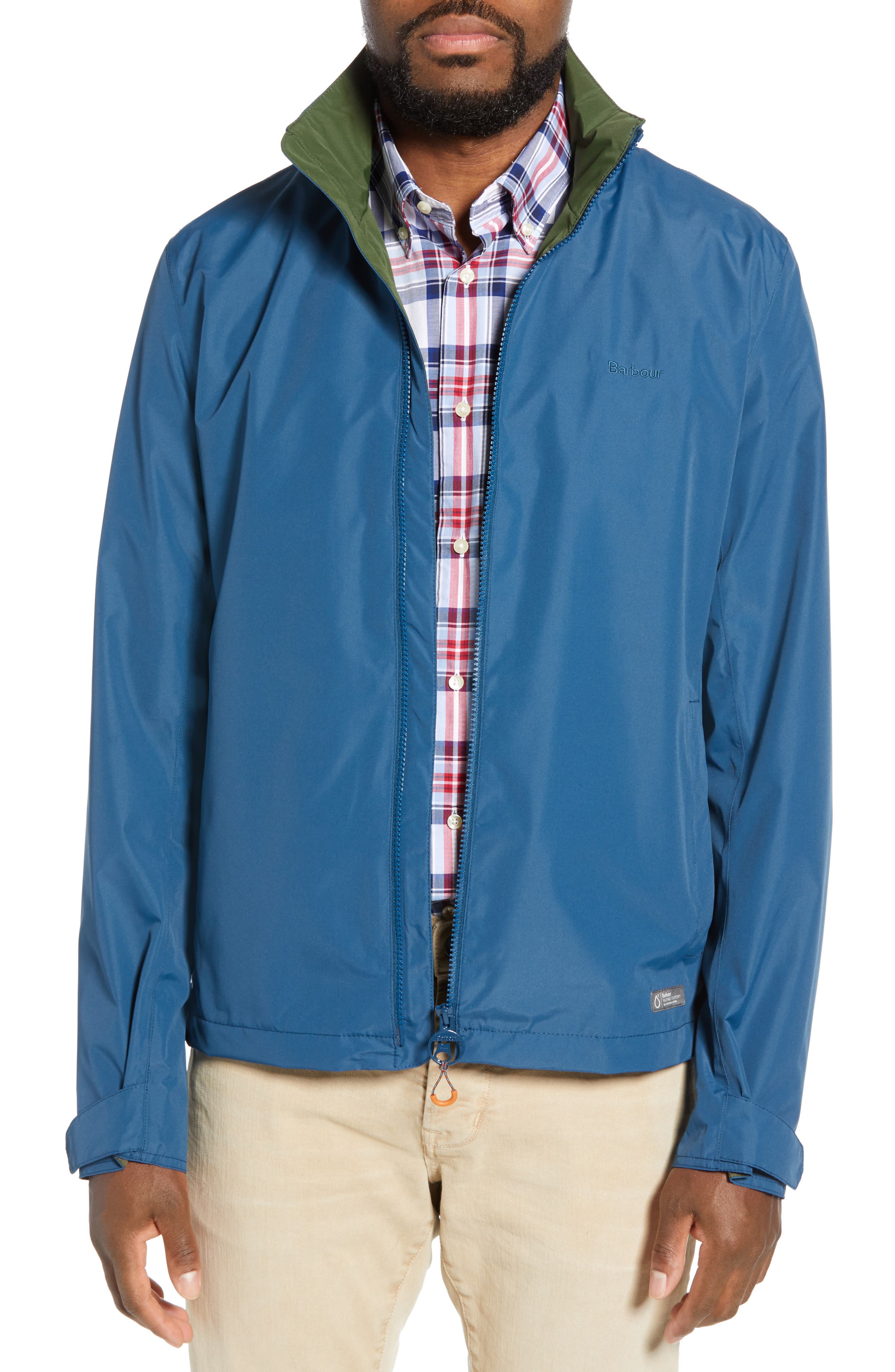 Barbour Rye Waterproof Slim Fit Jacket, Blue