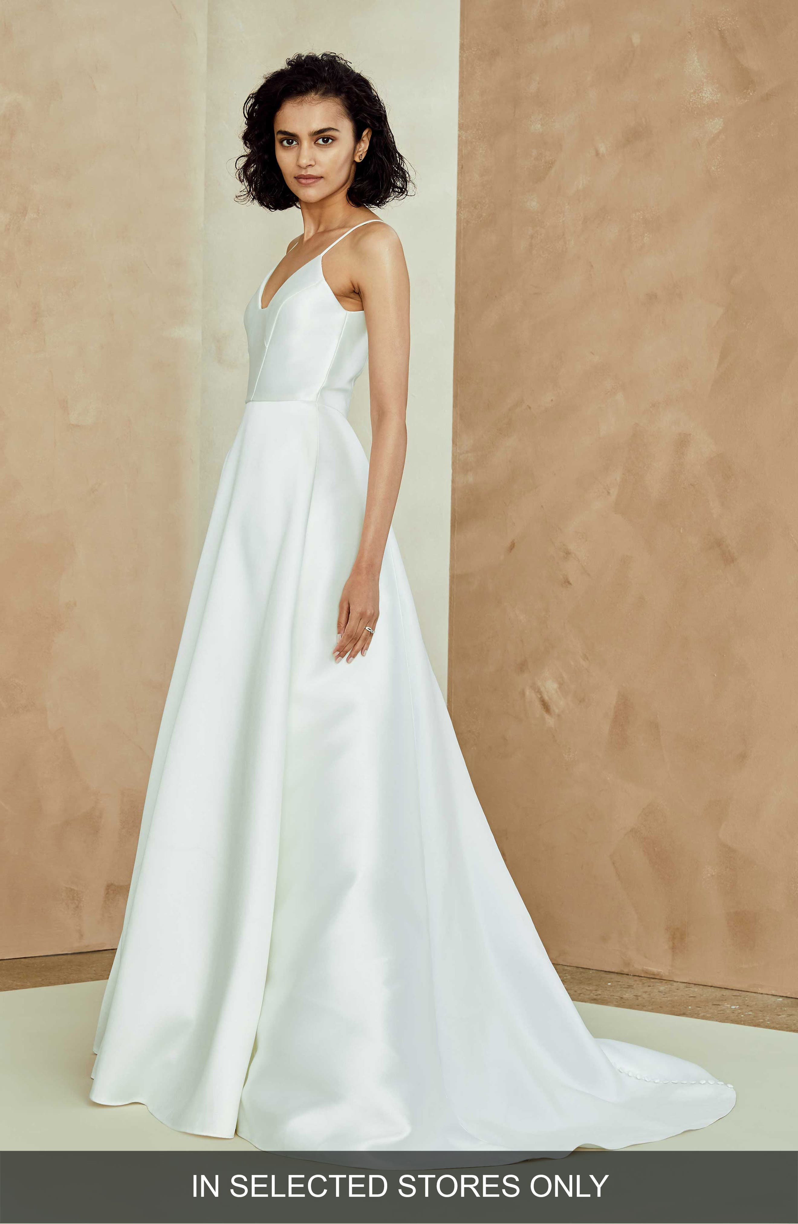 Nouvelle Amsale Celeste Mikado Ballgown, Size - Ivory