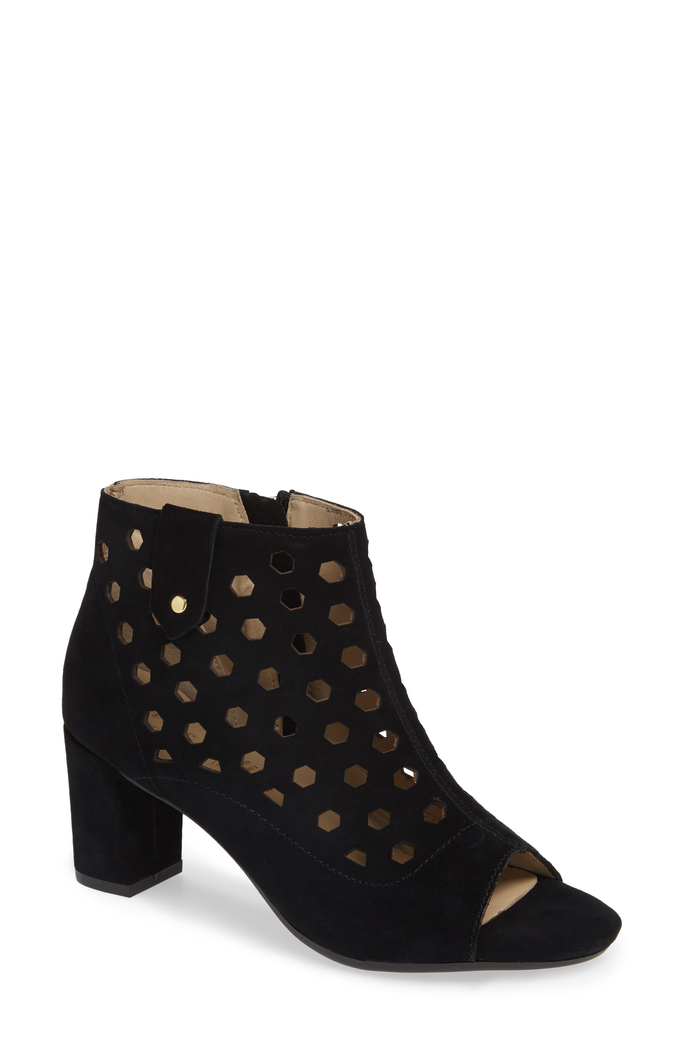 Bettye Muller Concepts Finn Peep Toe Bootie, Black