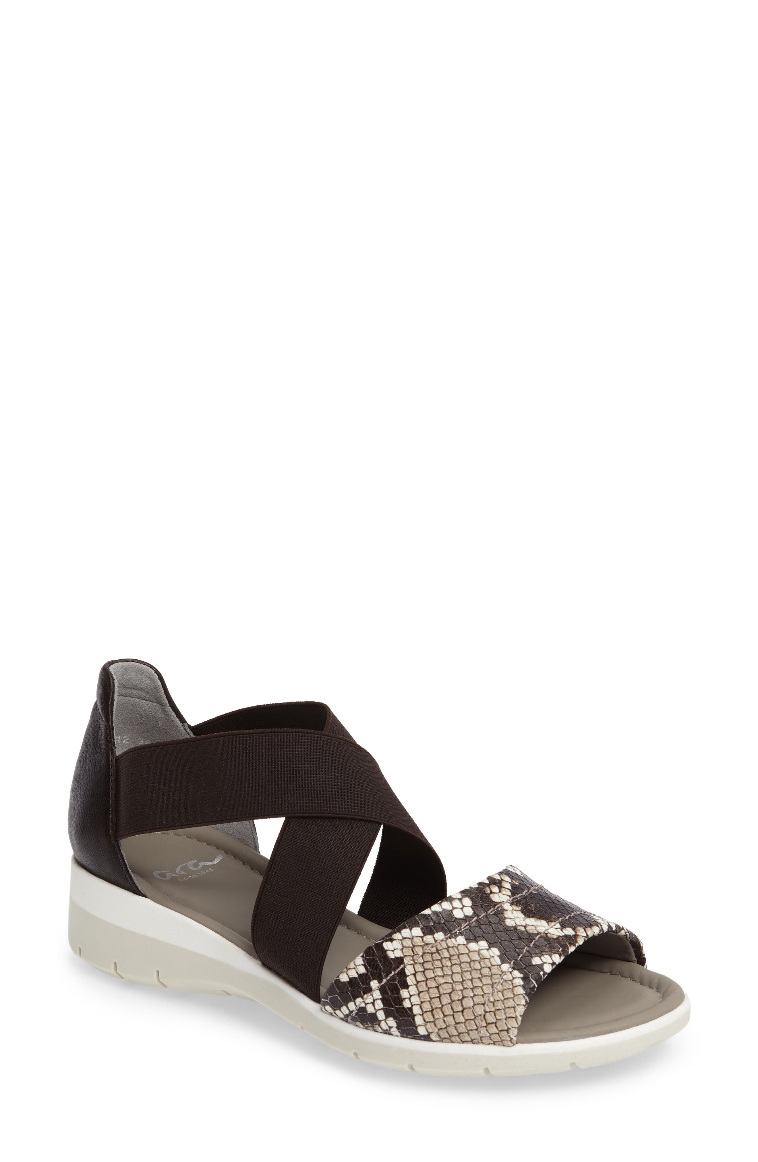 Ara Larissa Cross Strap Wedge Sandal