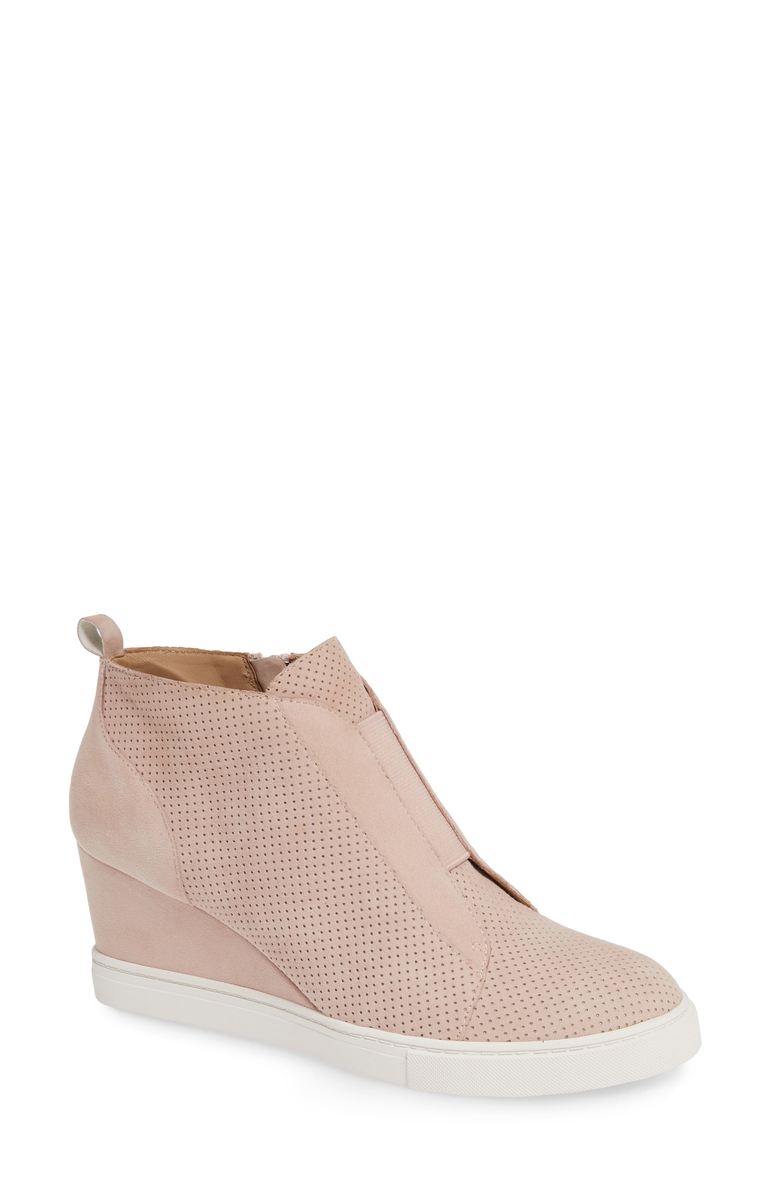 Linea Paolo Felicia Wedge Bootie- Pink