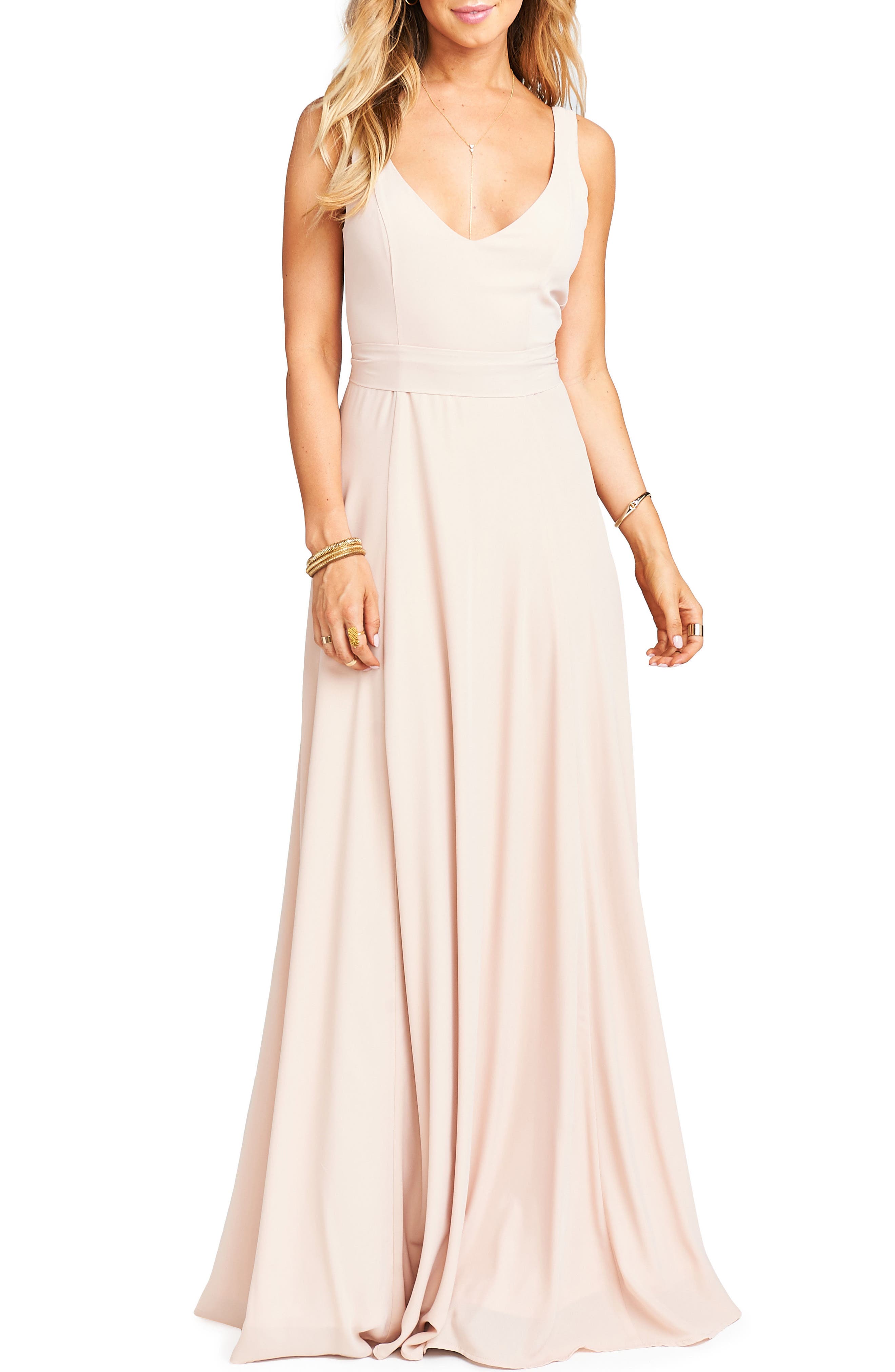 Show Me Your Mumu Jen Maxi Gown, Pink