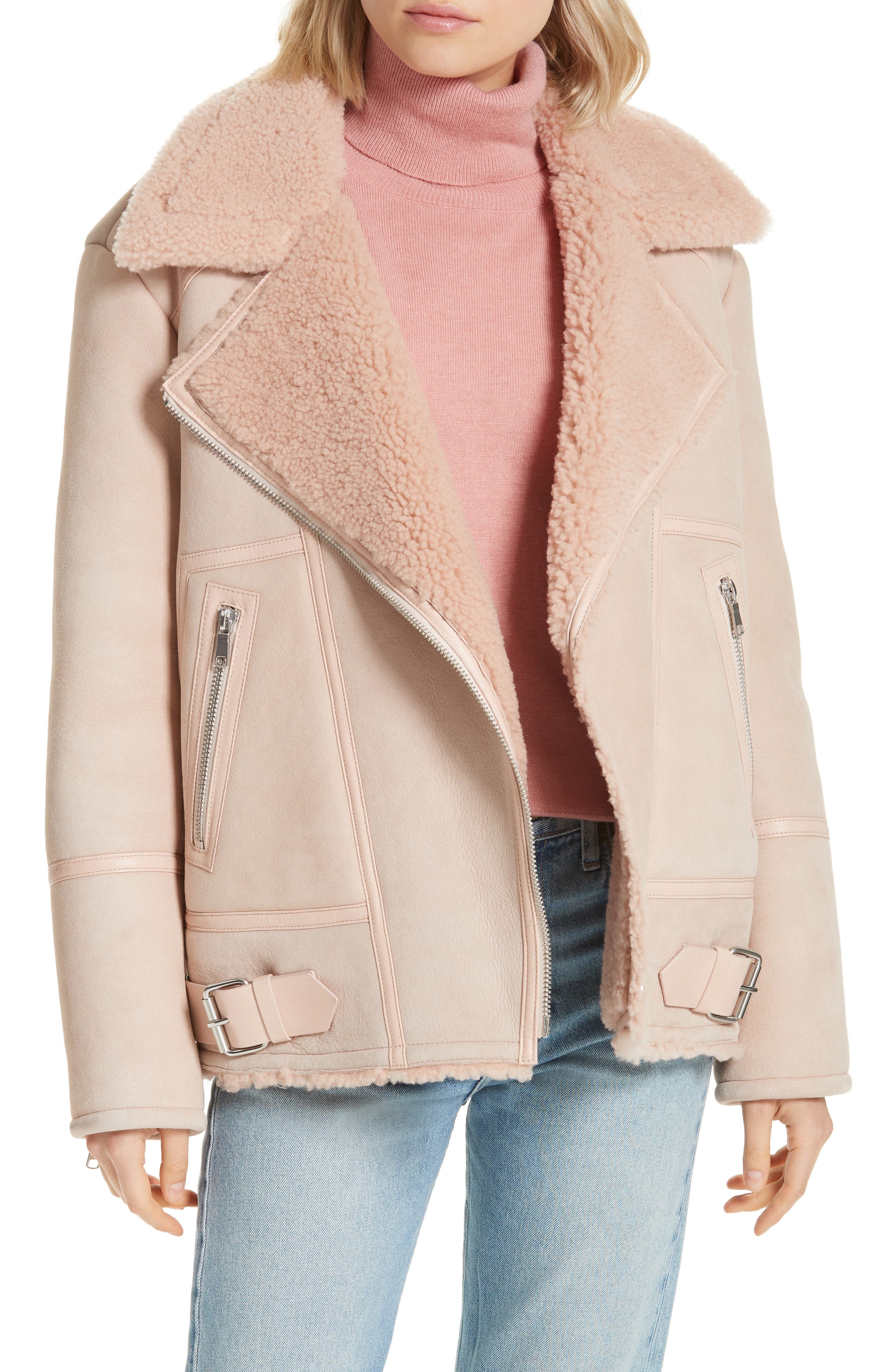 Joie Darnesha Genuine Shearling Jacket, Beige