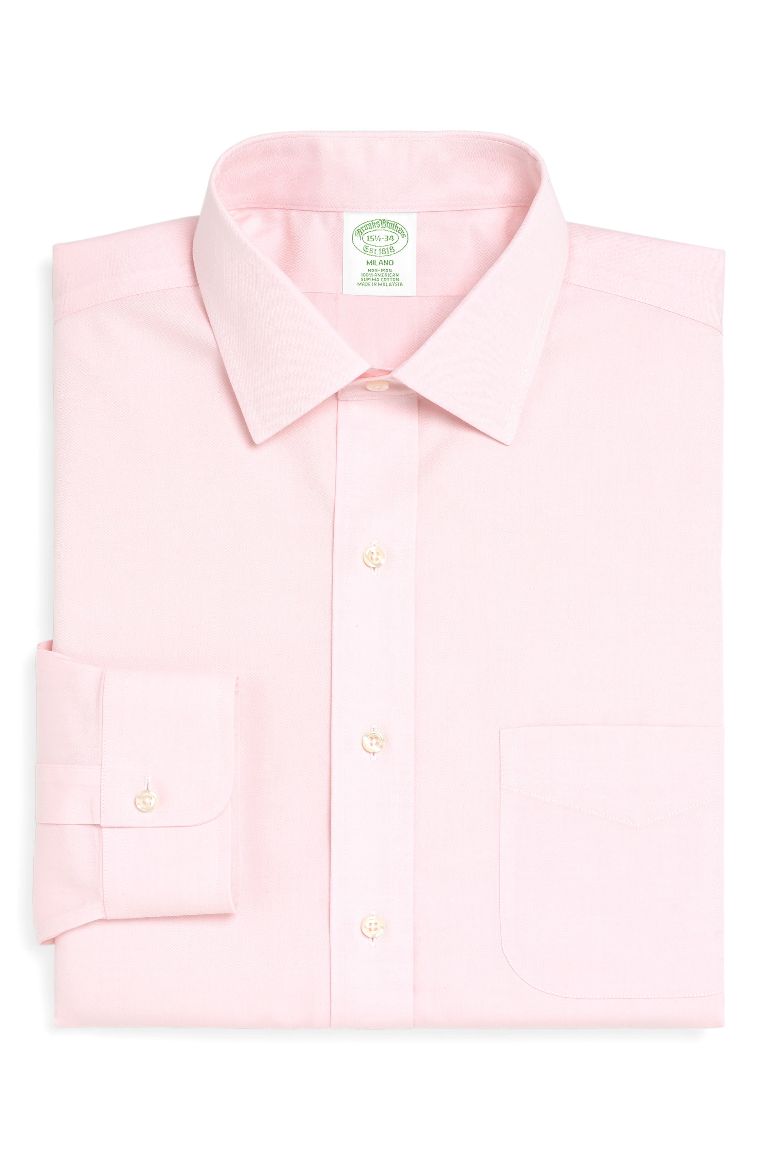 Brooks Brothers Trim Fit Solid Dress Shirt (3 For $207)