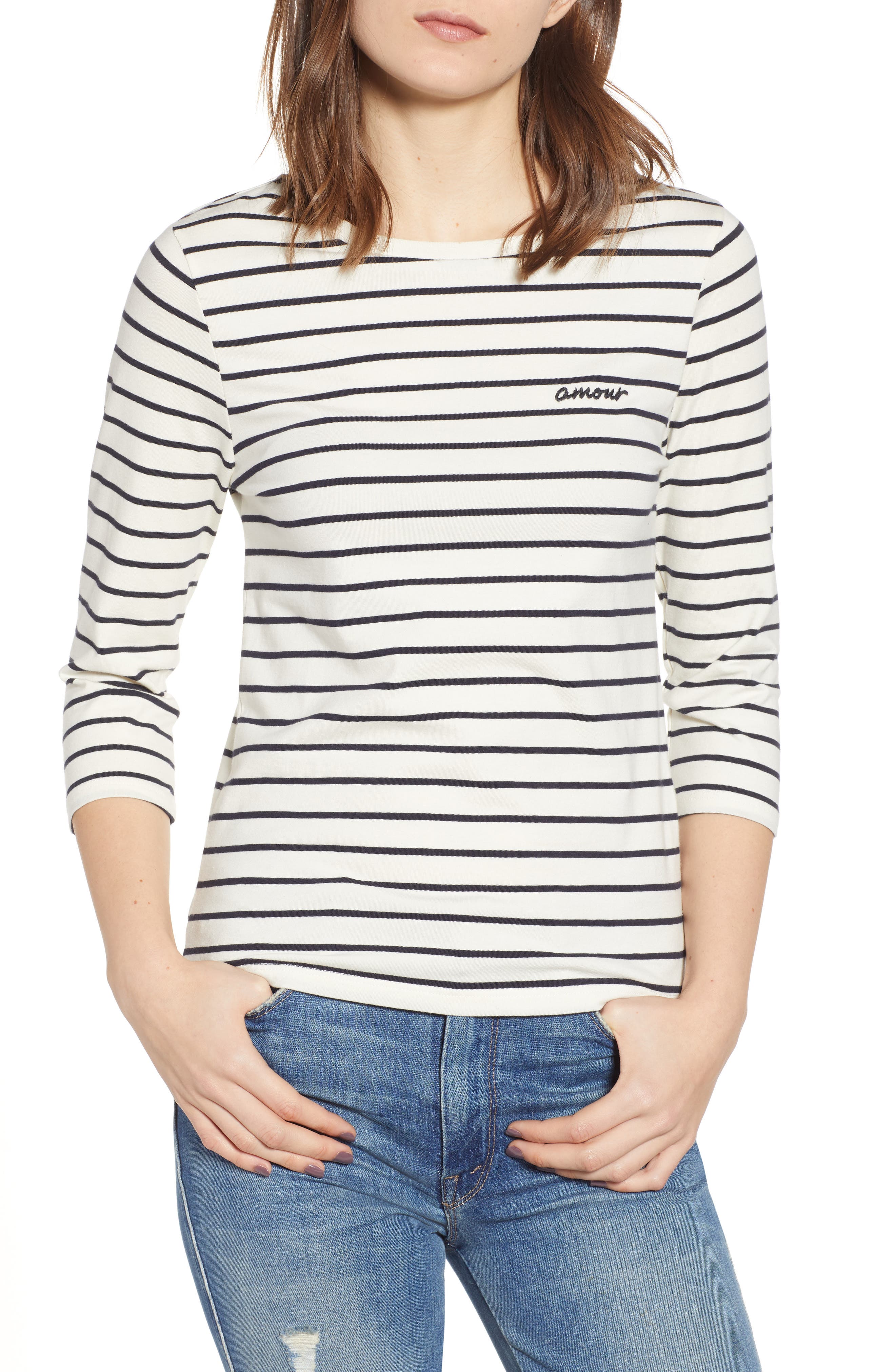 French Connection Tim Tim Amour Tee, Beige