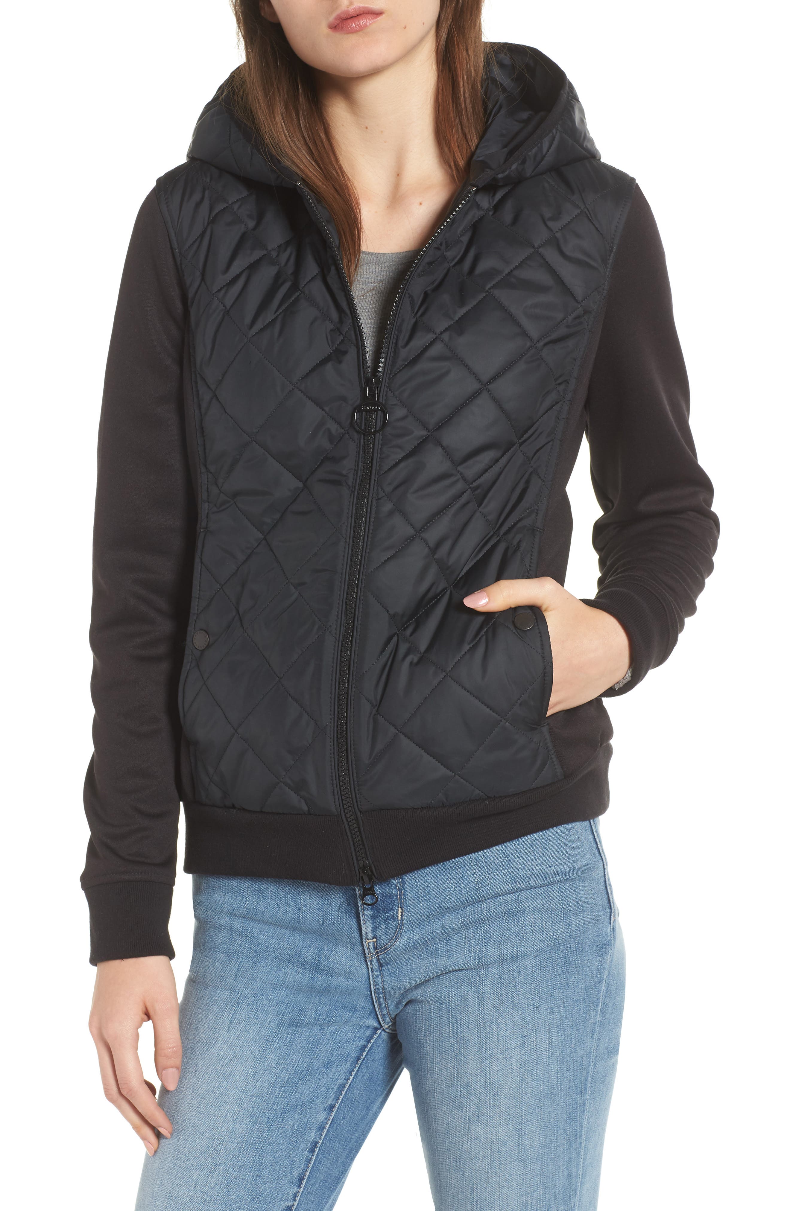 Barbour Brimham Hybrid Jacket, US / 10 UK - Black