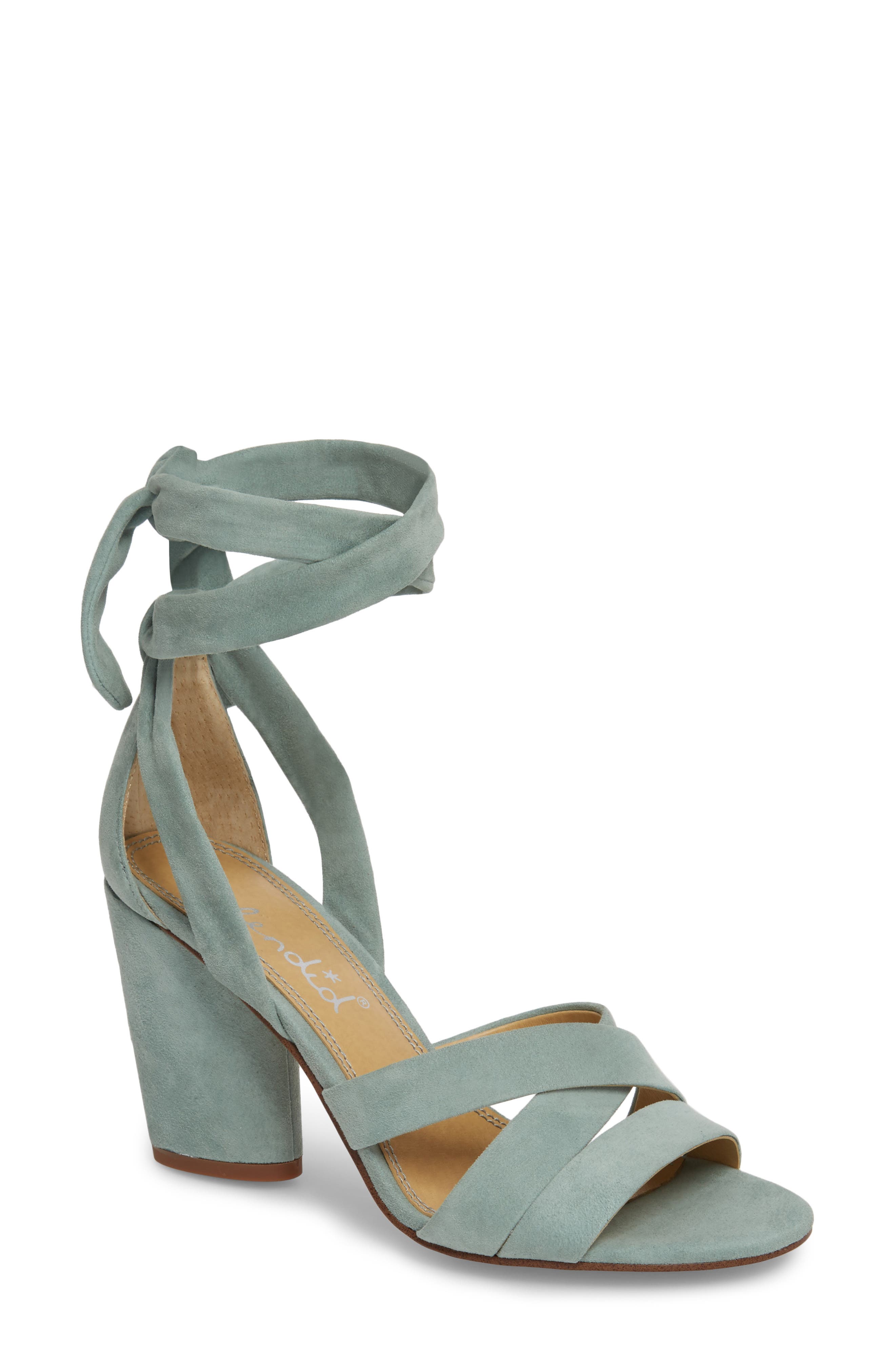 Splendid Fergie Lace-Up Sandal, Green