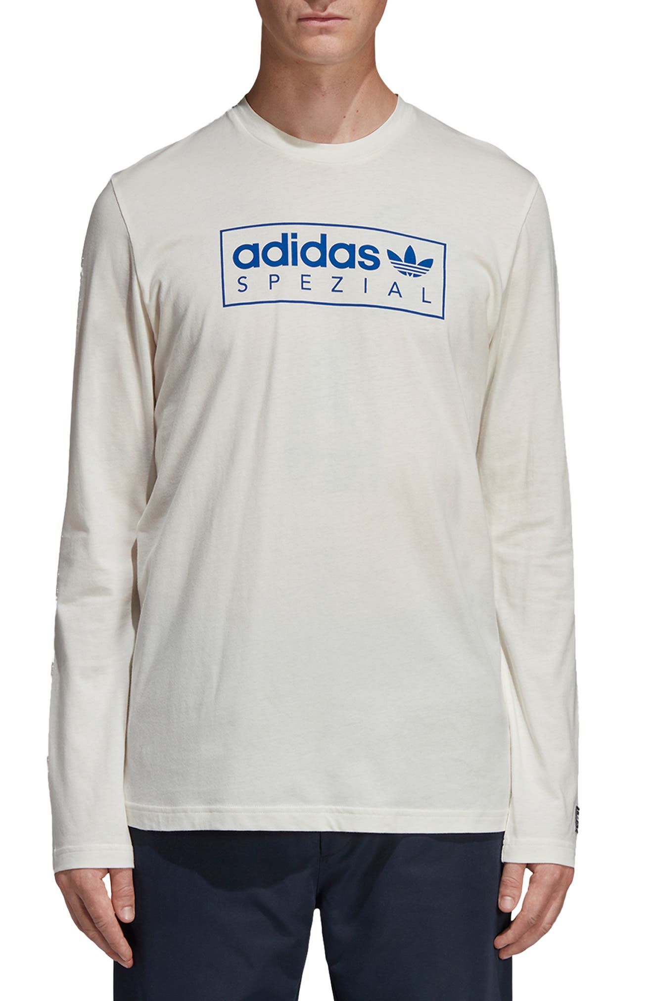 Adidas Spezial Long Sleeve Graphic T-Shirt, White