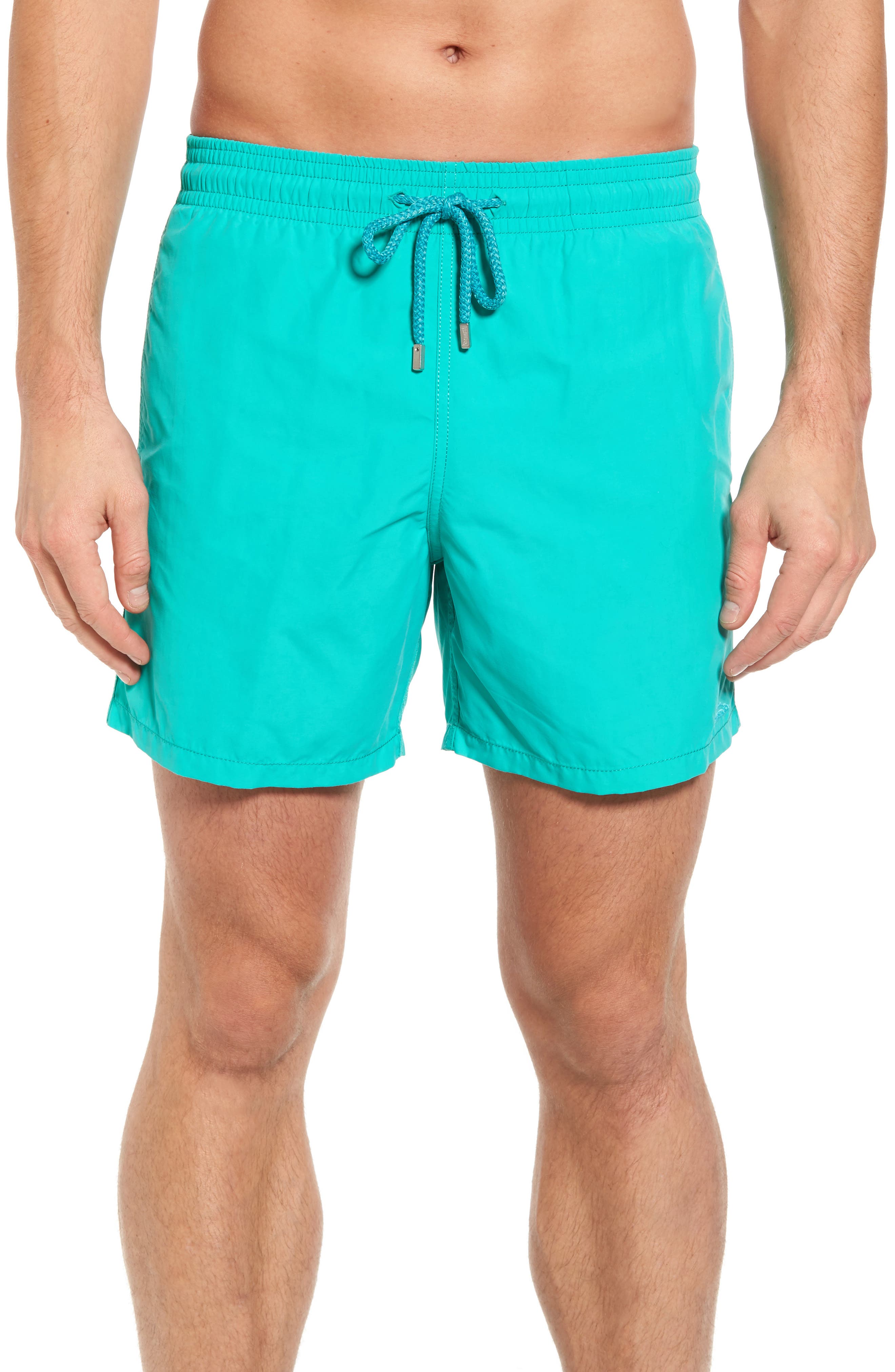 Vilebrequin Sardine Water Reactive Swim Trunks, Green