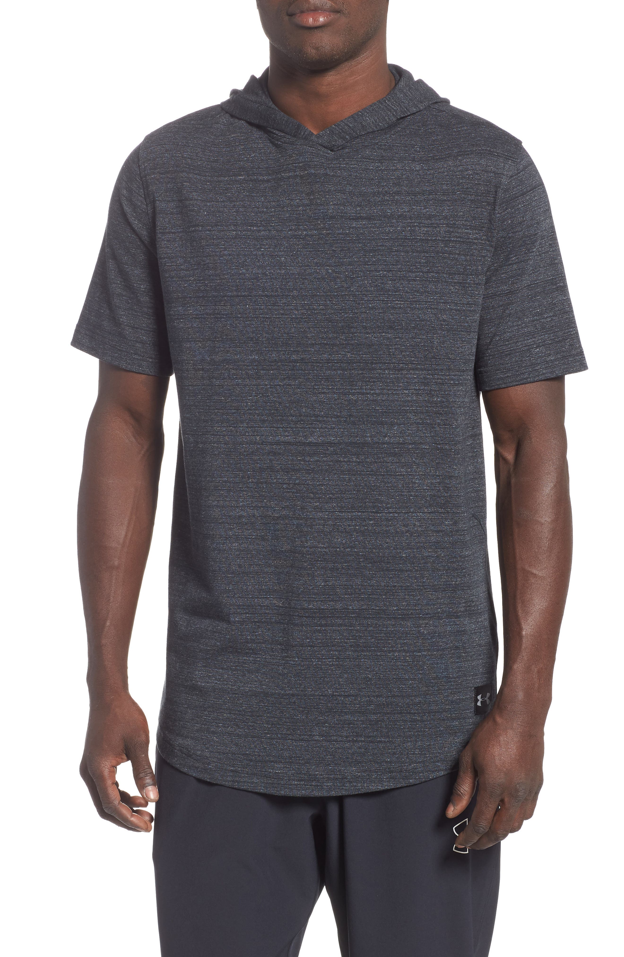 Under Armour Sportstyle Short Sleeve Hoodie, Black