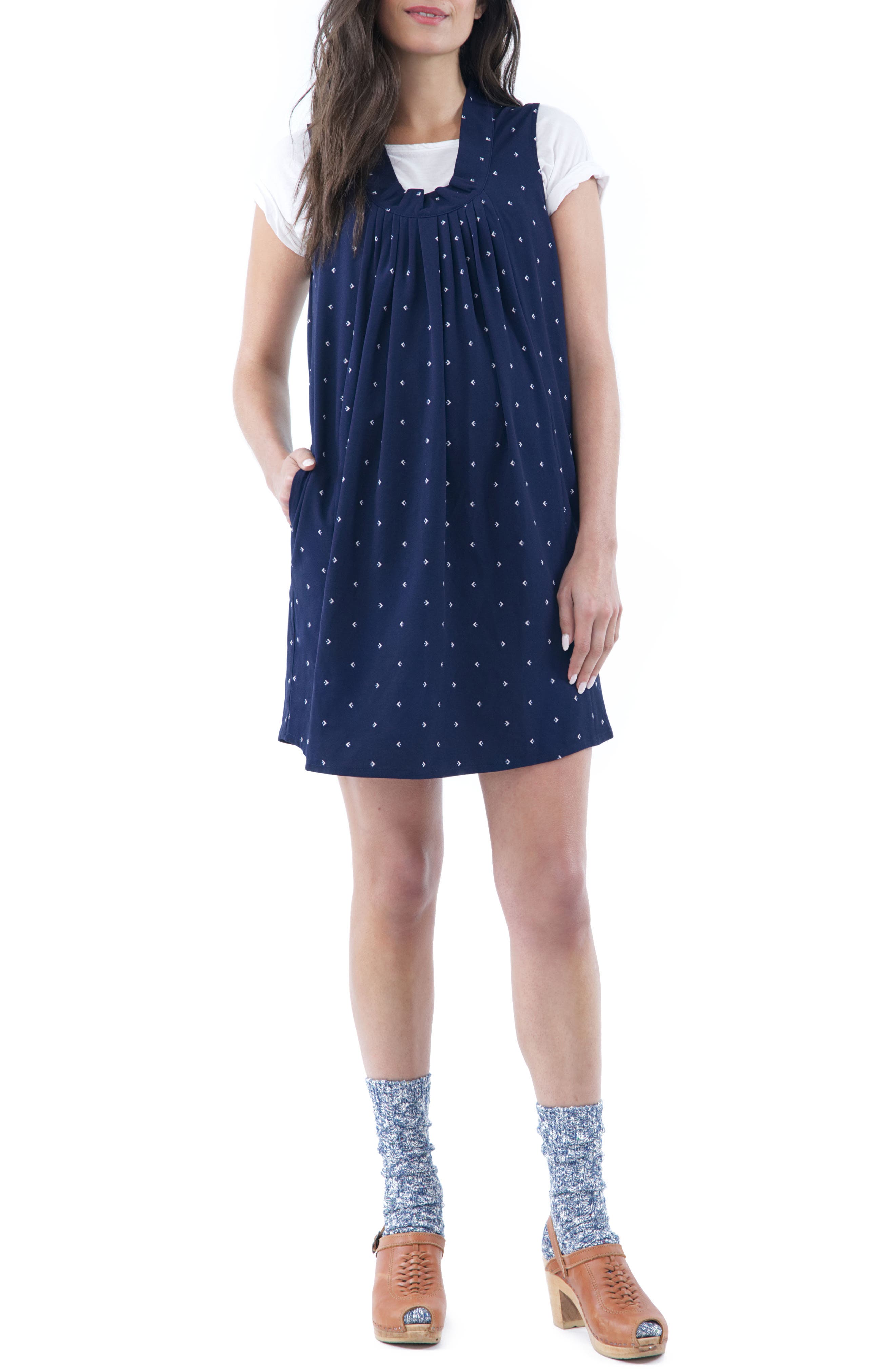 Loyal Hana Anya Maternity/nursing Dress, Blue
