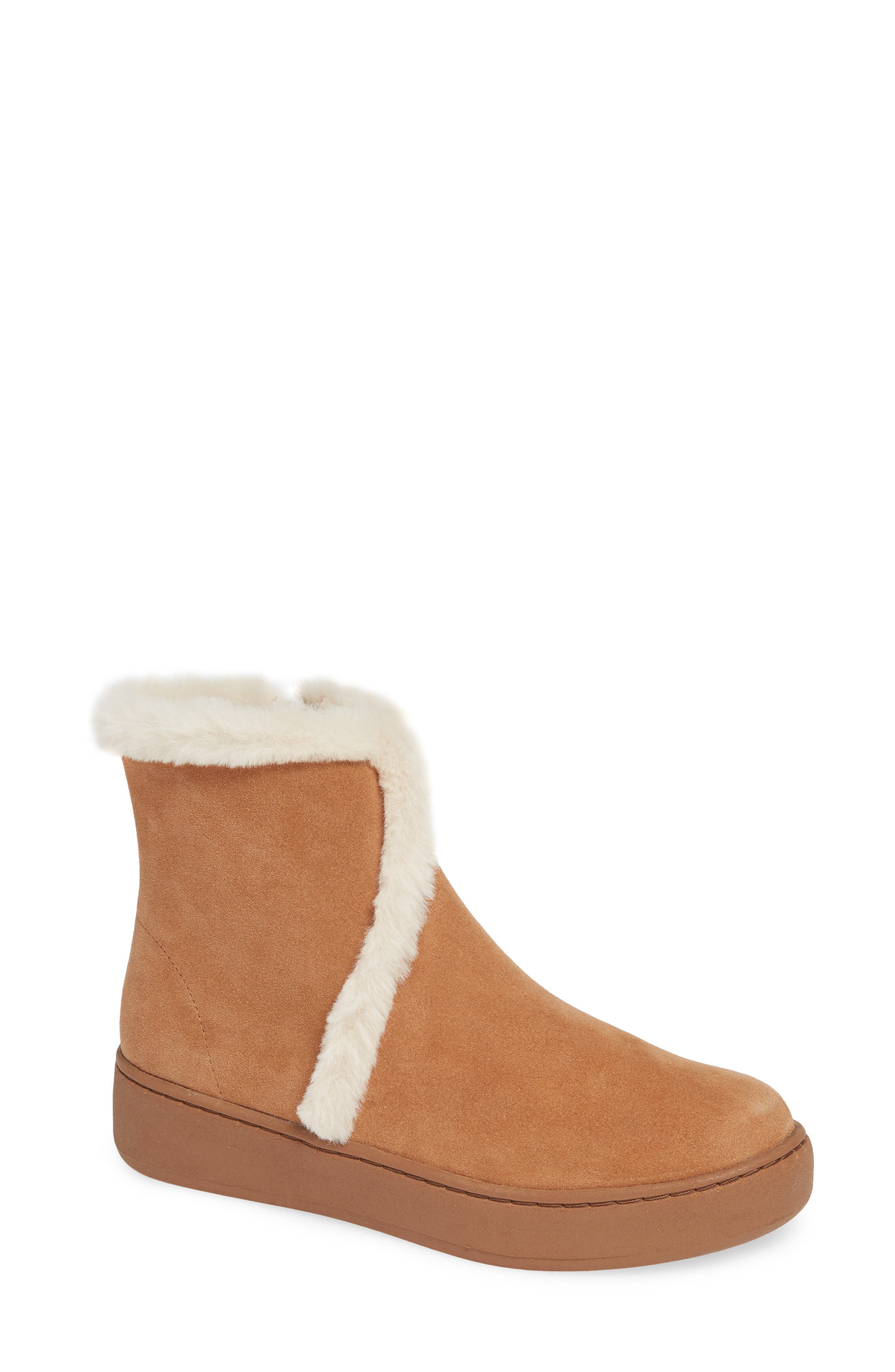 Soludos Whistler Cozy Faux Fur Lined Boot, Brown