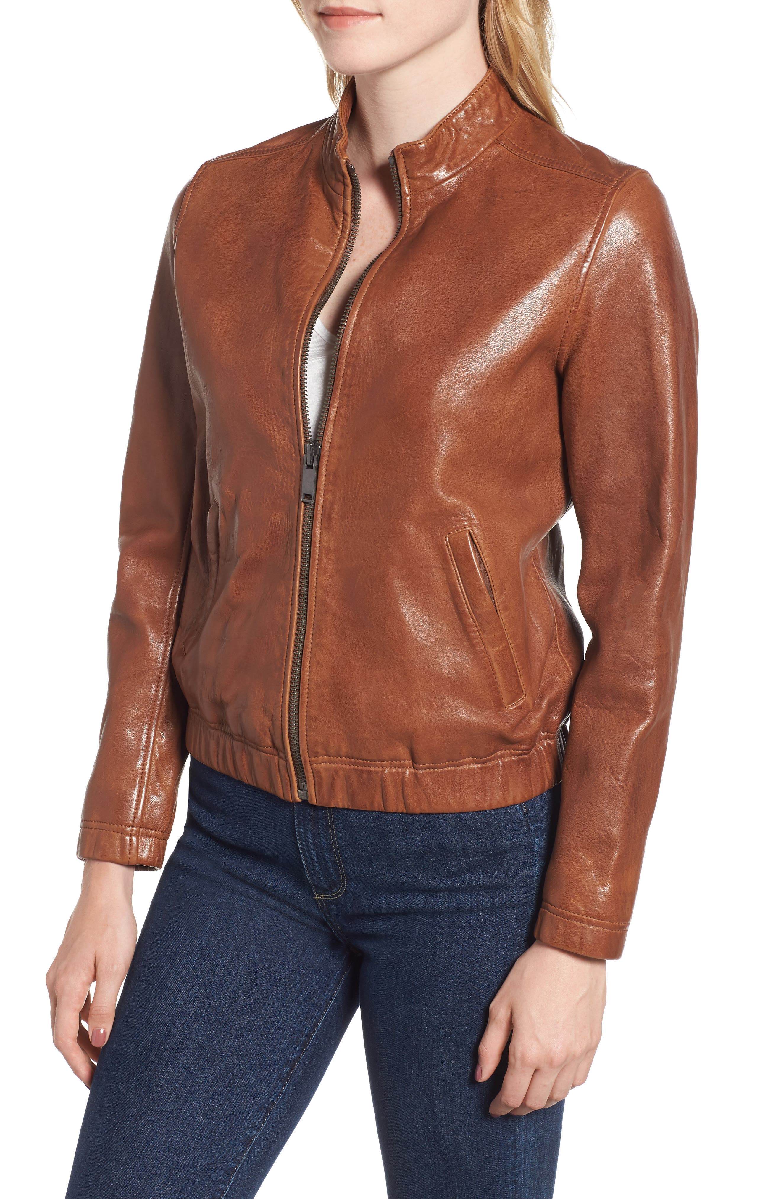 lucky brand ana leather jacket