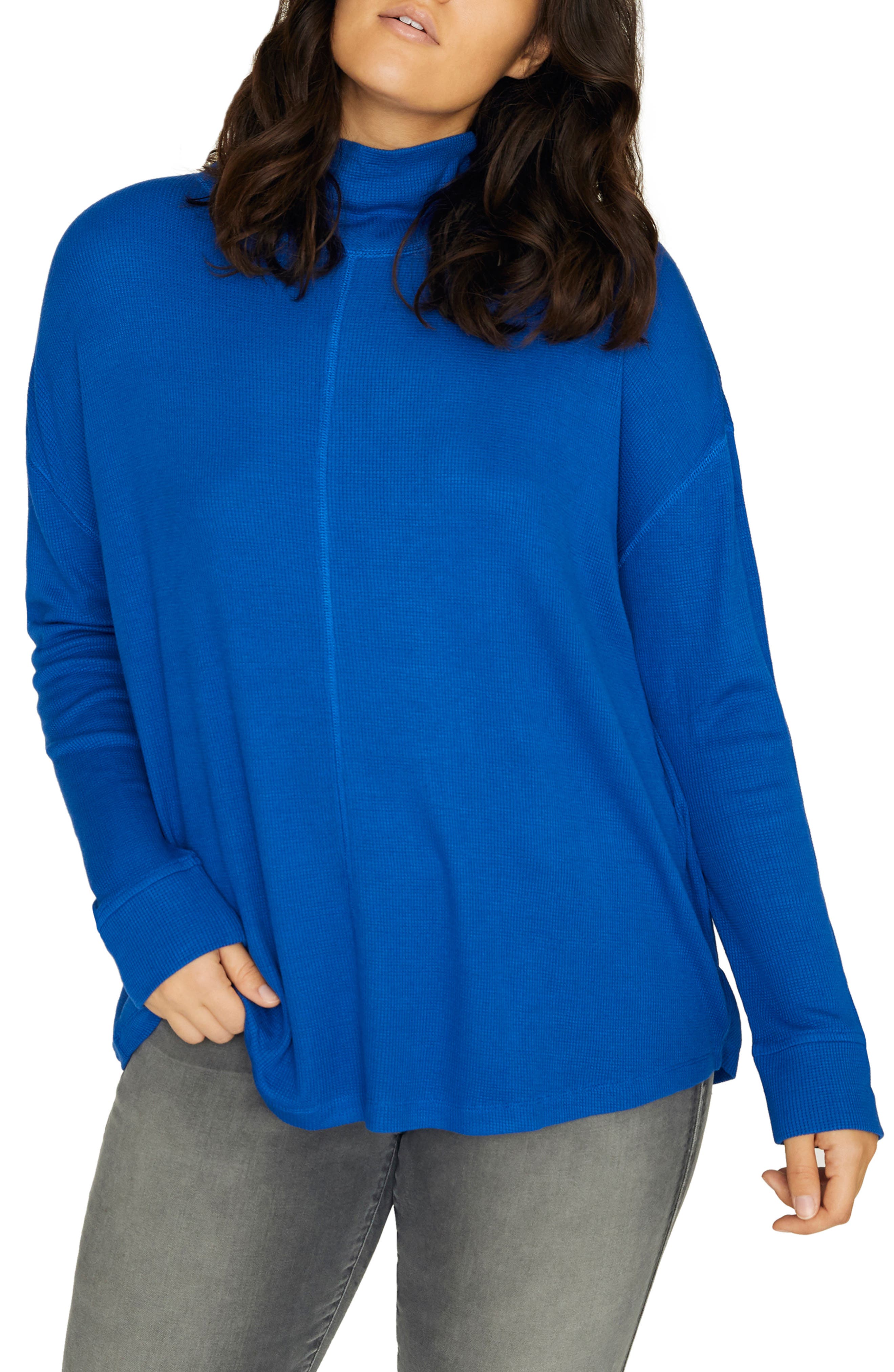 Plus Size Sanctuary Highroad Thermal Tee, Blue