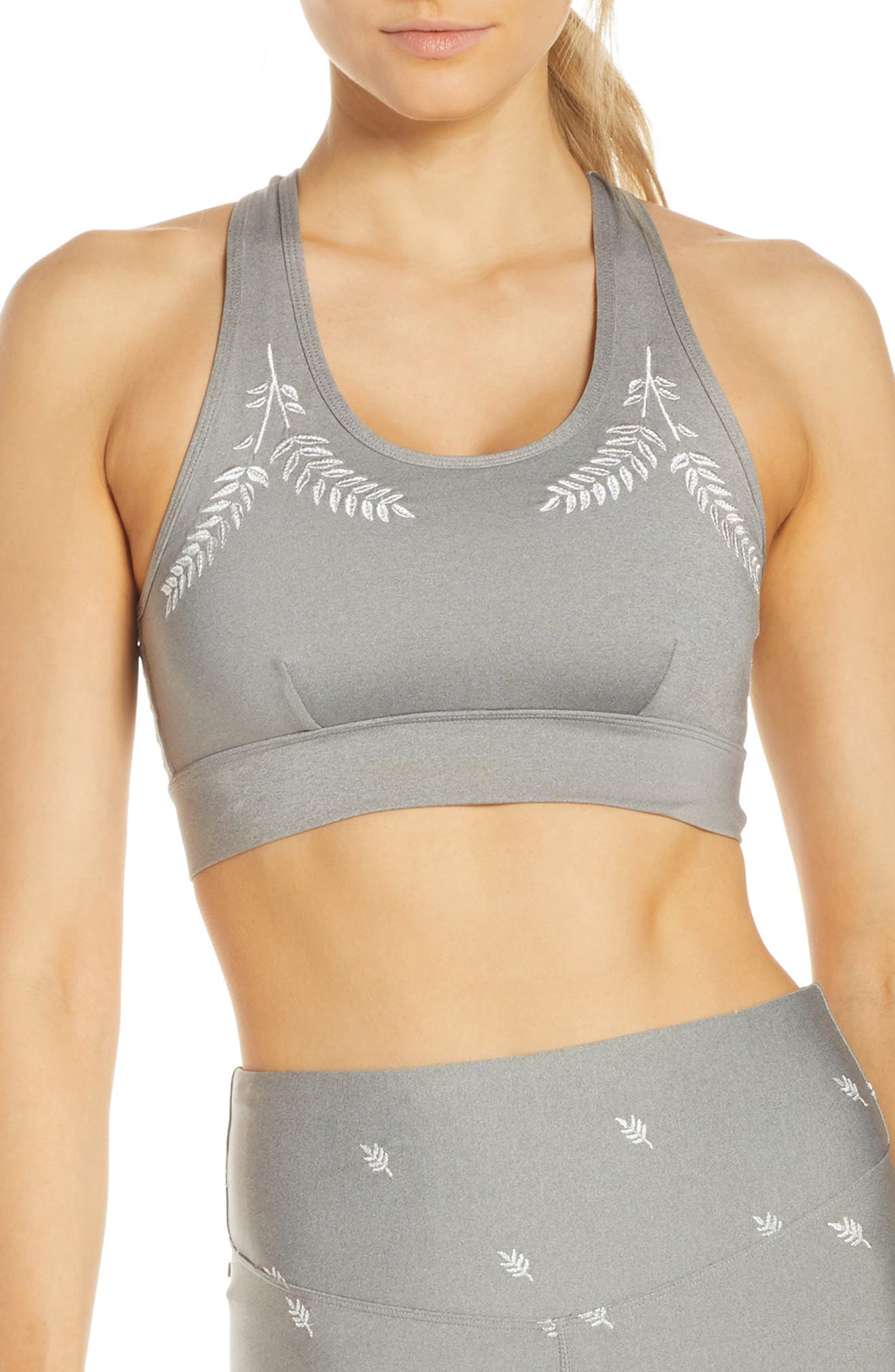 Alala Laurel Embroidered Sports Bra