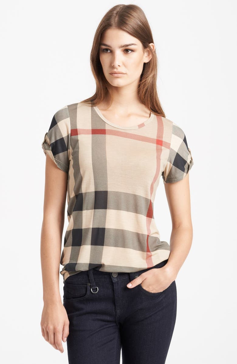 Burberry Brit Check Print Top | Nordstrom