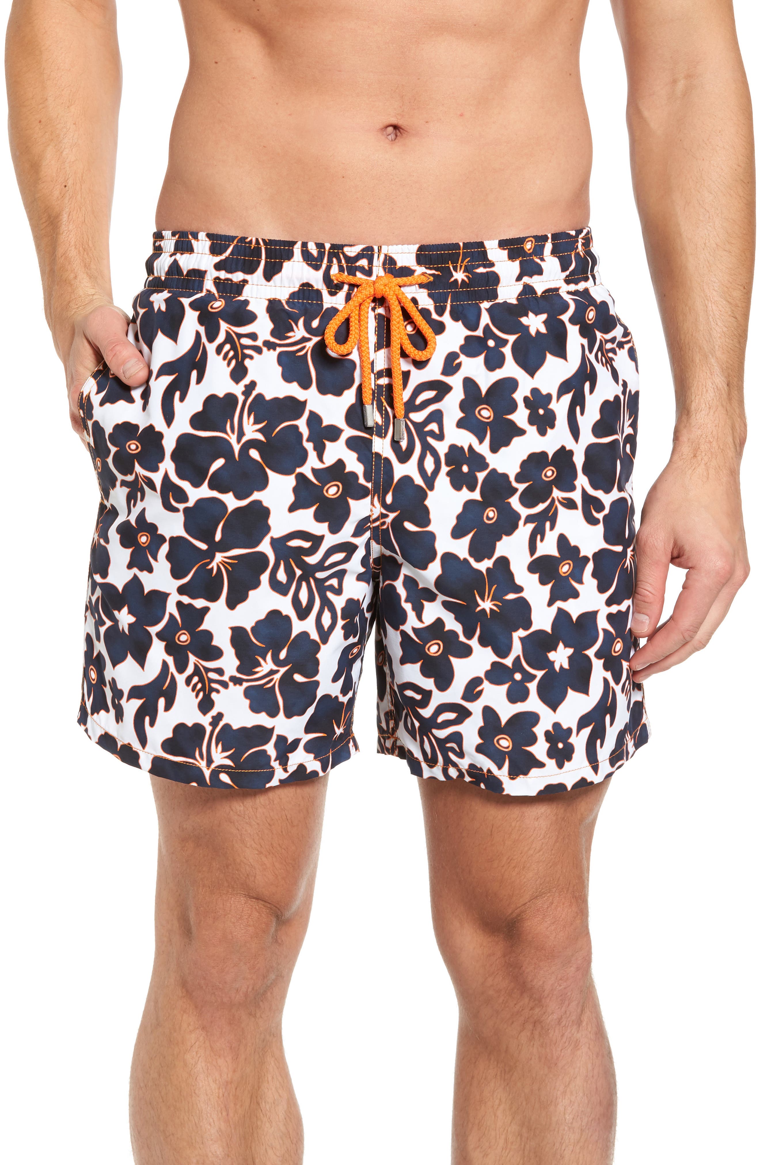 Vilebrequin Natural Flowers Swim Trunks