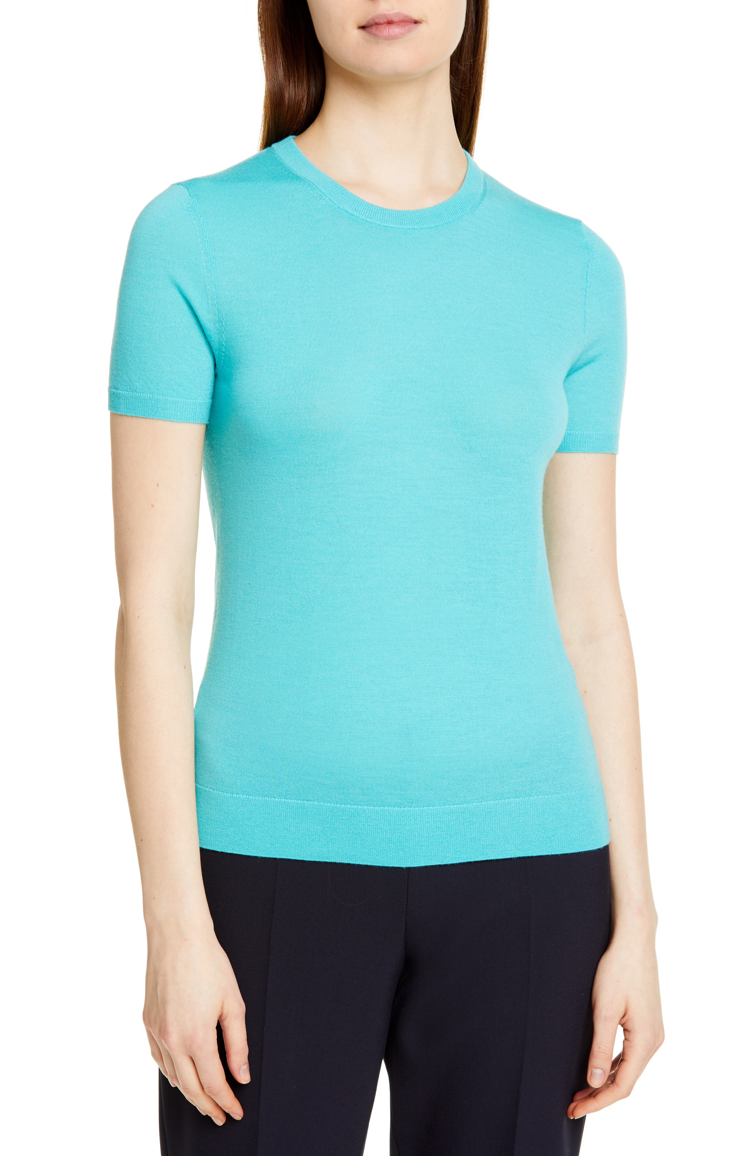 Boss Falyssa Merino Wool Knit Sweater, Blue
