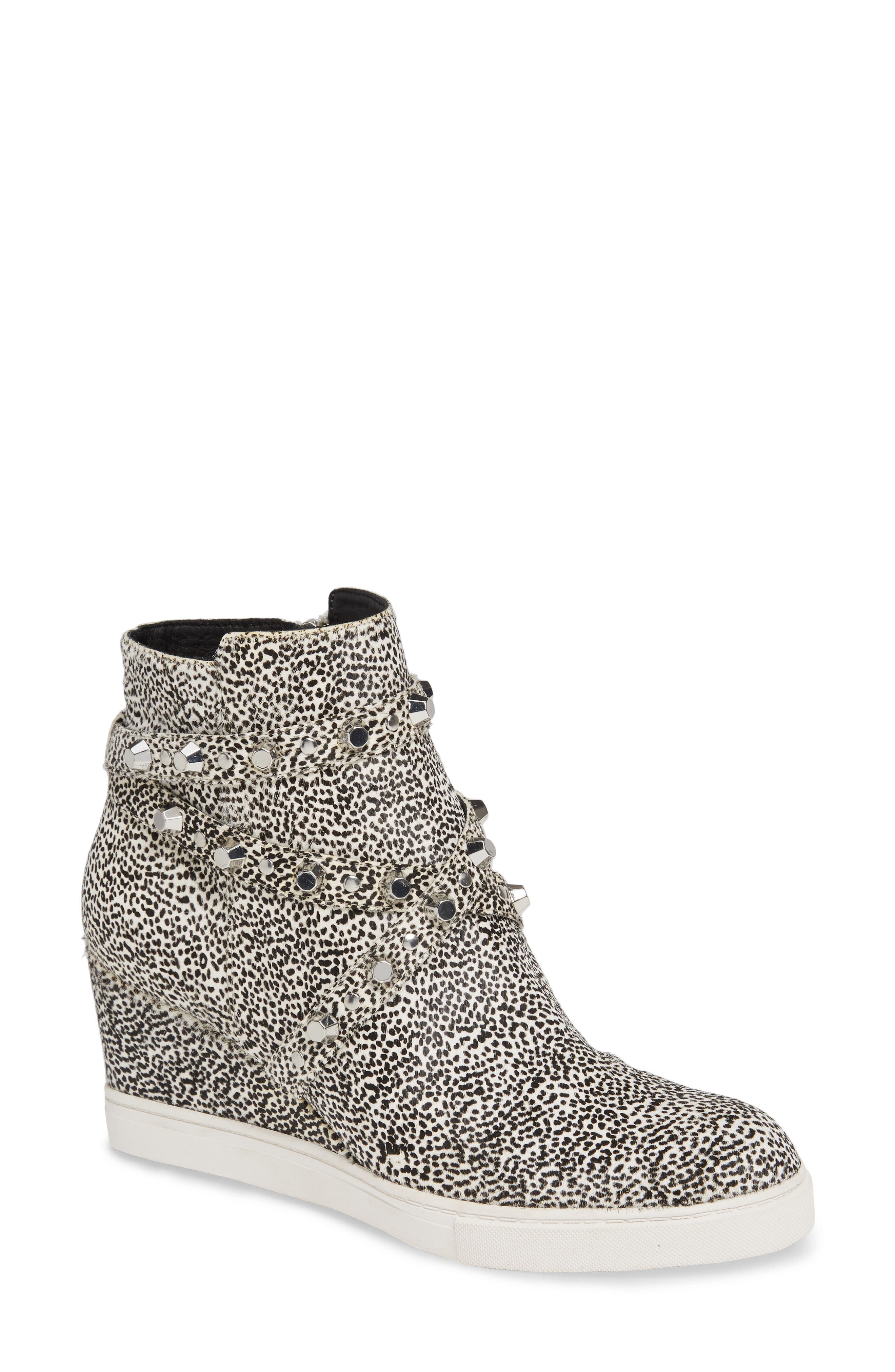 linea paolo fallon studded wedge sneaker