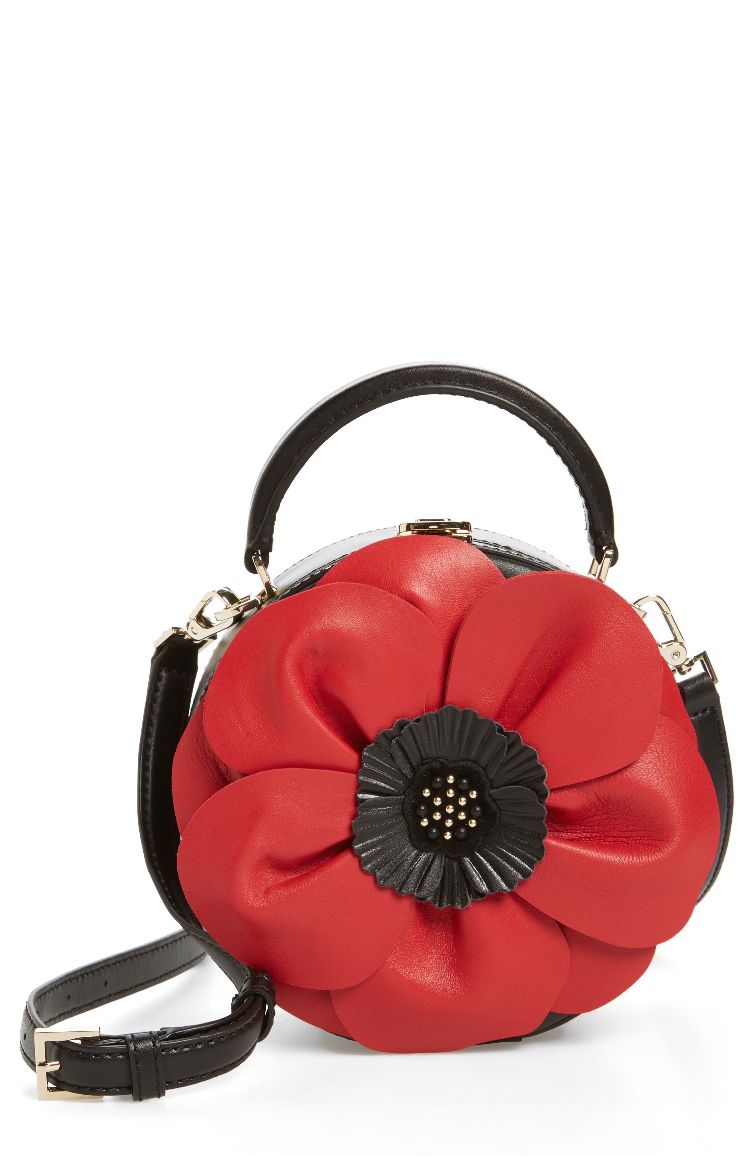 kate spade new york ooh la la poppy leather crossbody bag Nordstrom