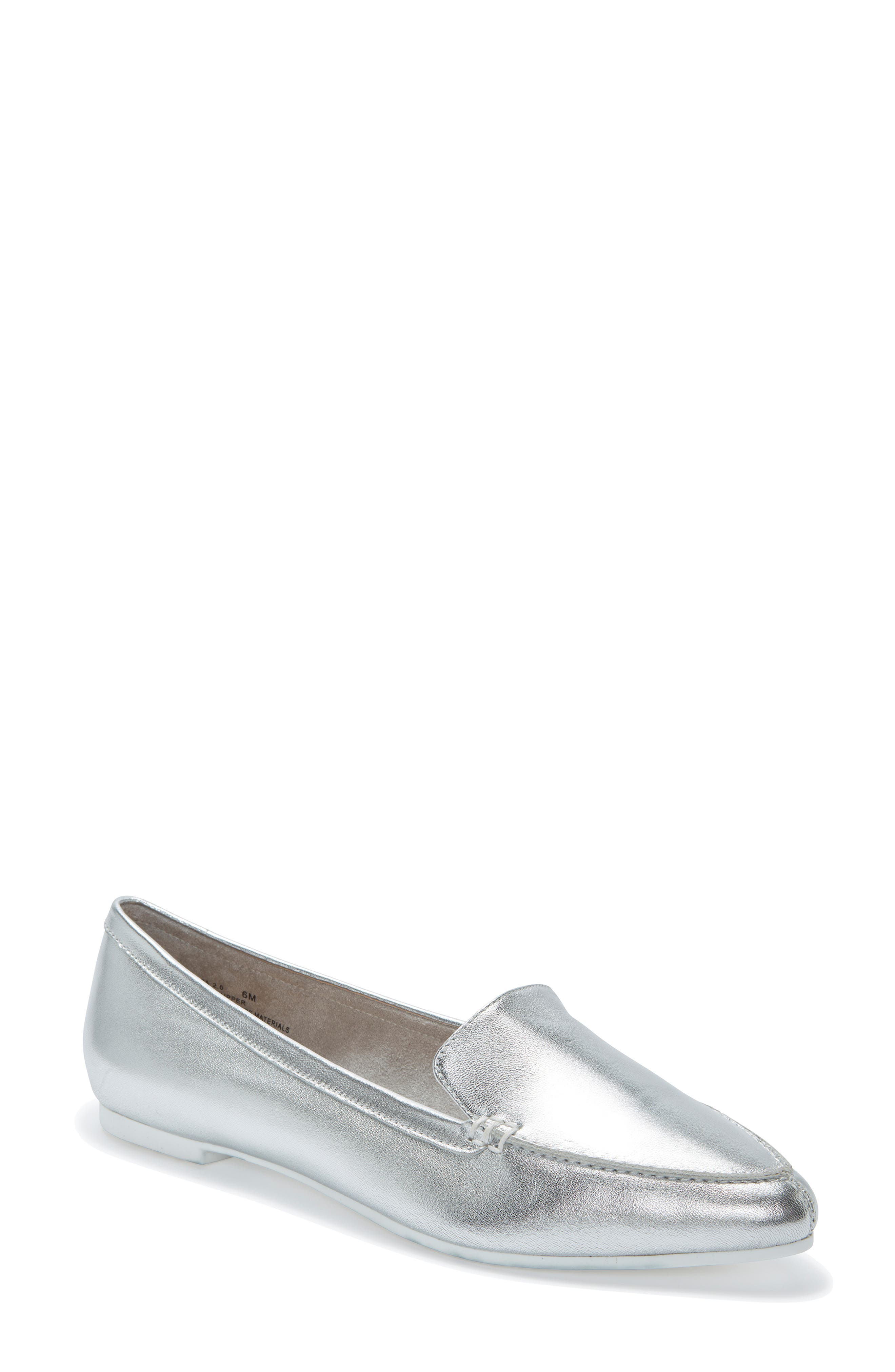 Me Too Audra Loafer Flat- Metallic