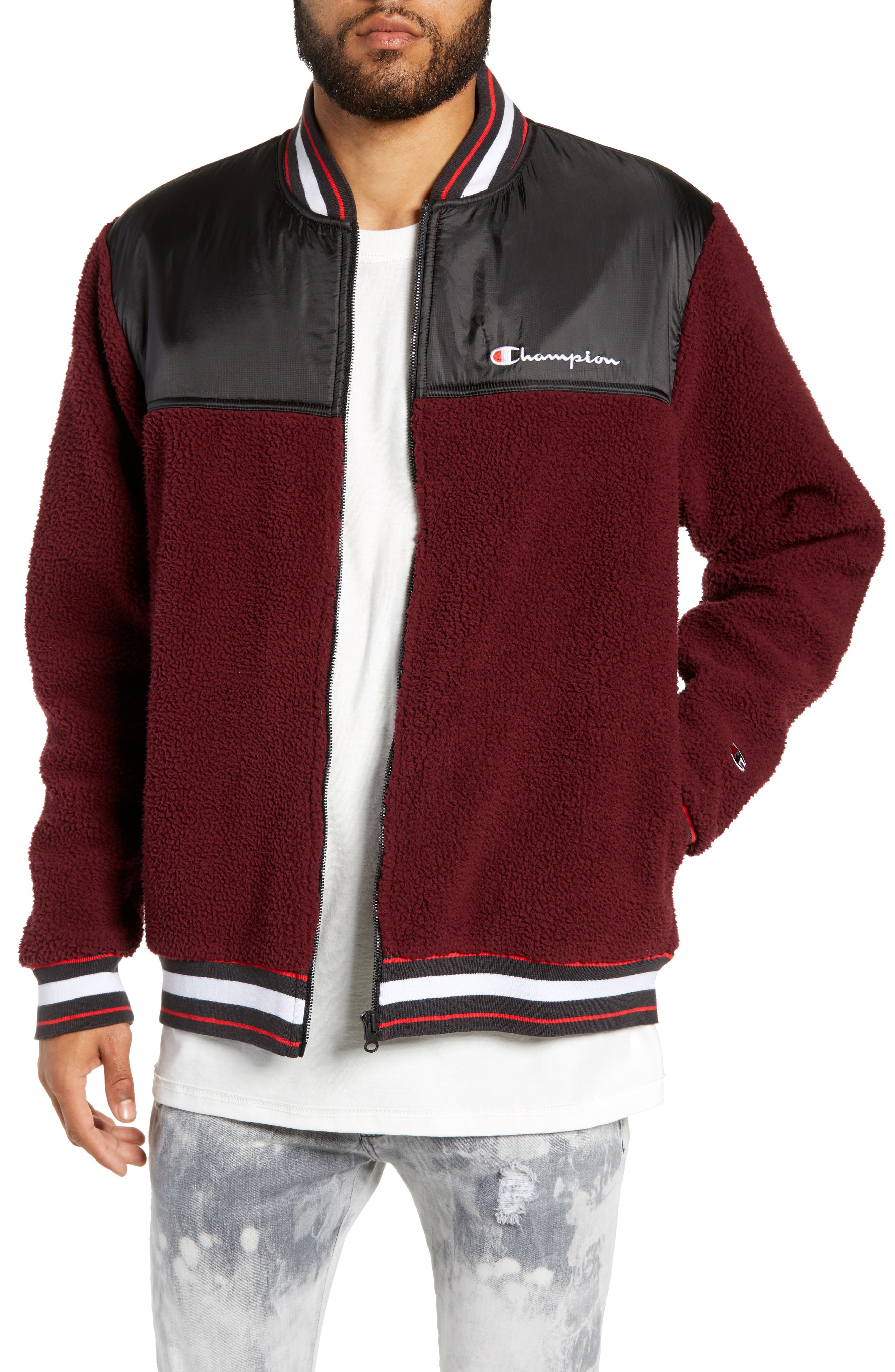 Champion Fleece Baseball Jacket
