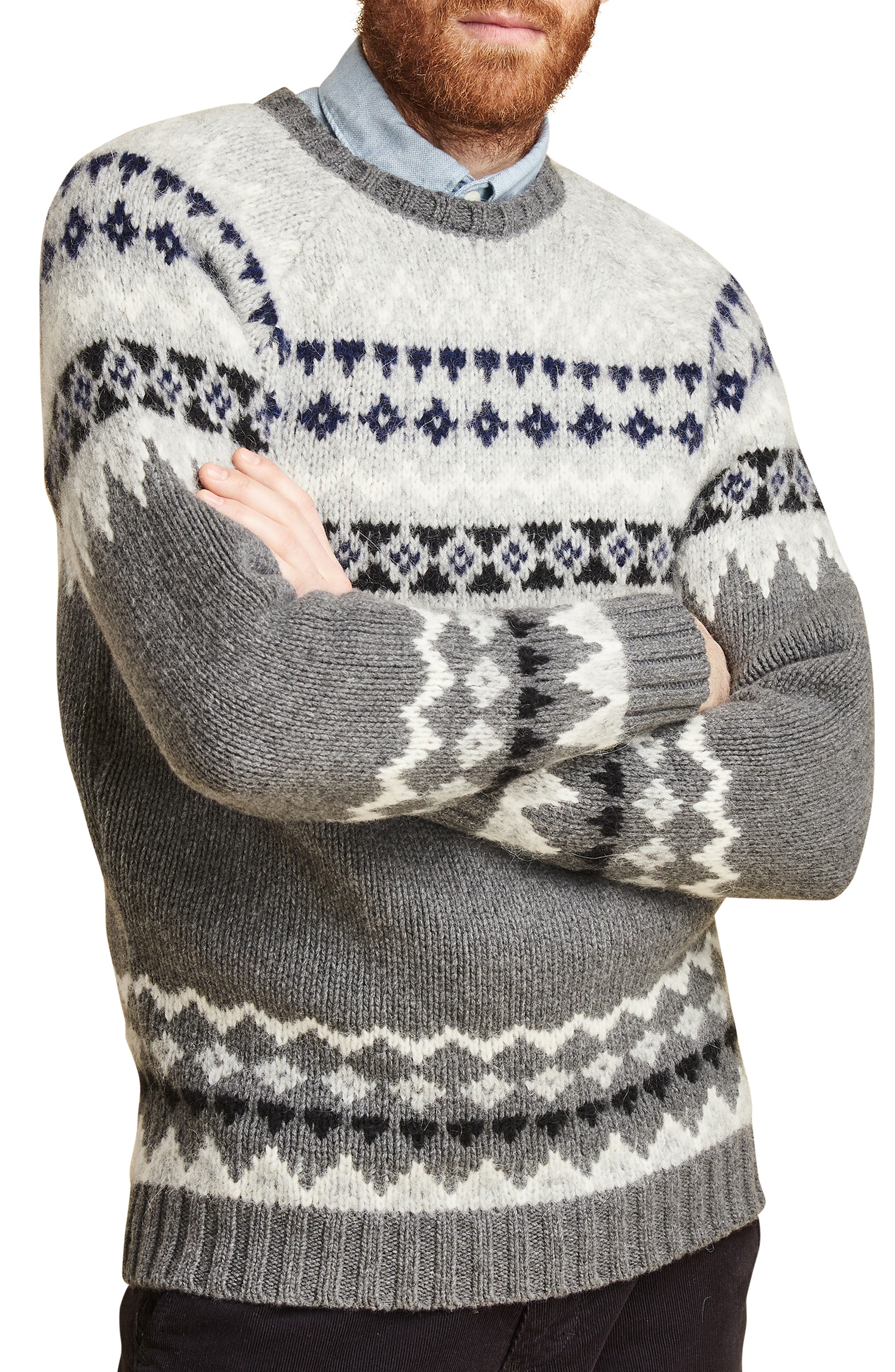 Barbour Wetheral Fair Isle Crewneck Regular Fit Sweater