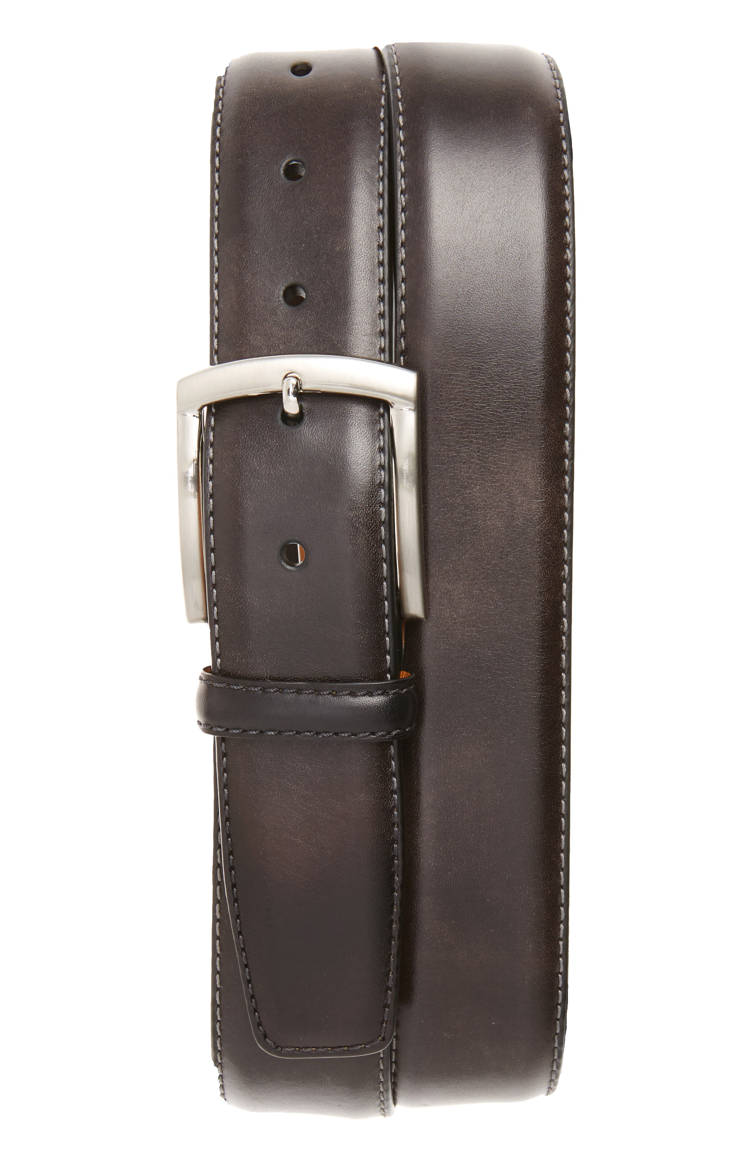 Magnanni Tanning Leather Belt, Grey