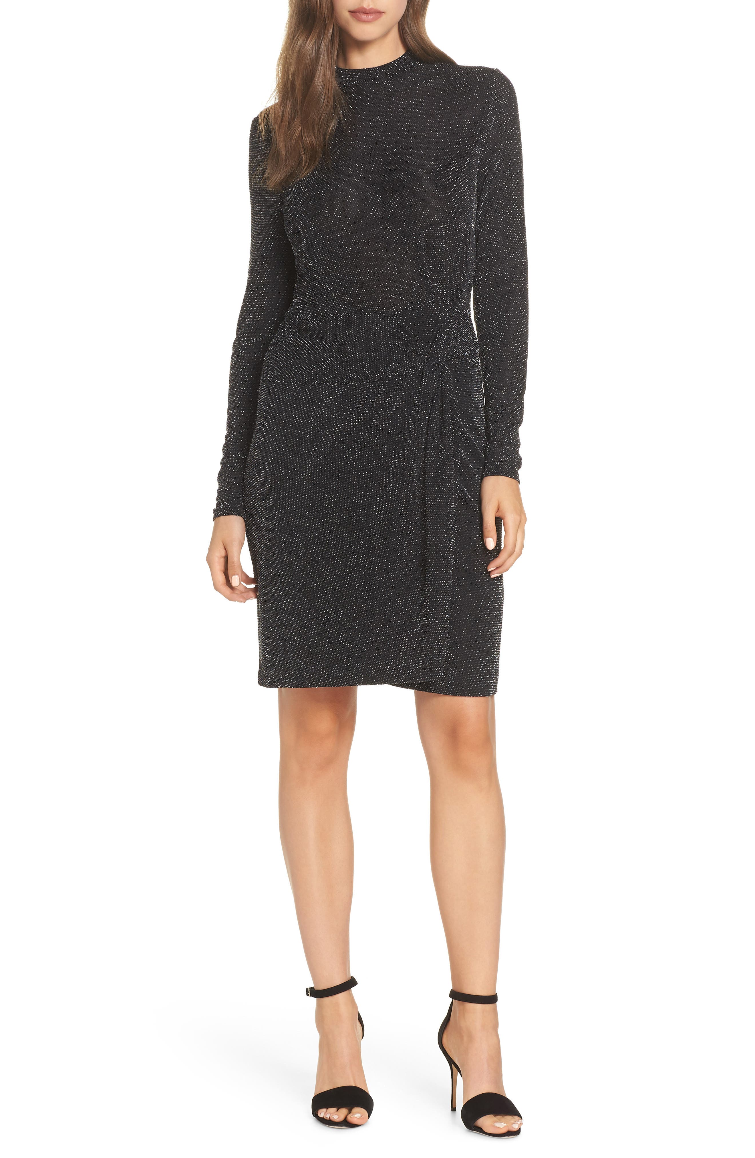 Michael Michael Kors Side Twist Mock Neck Dress