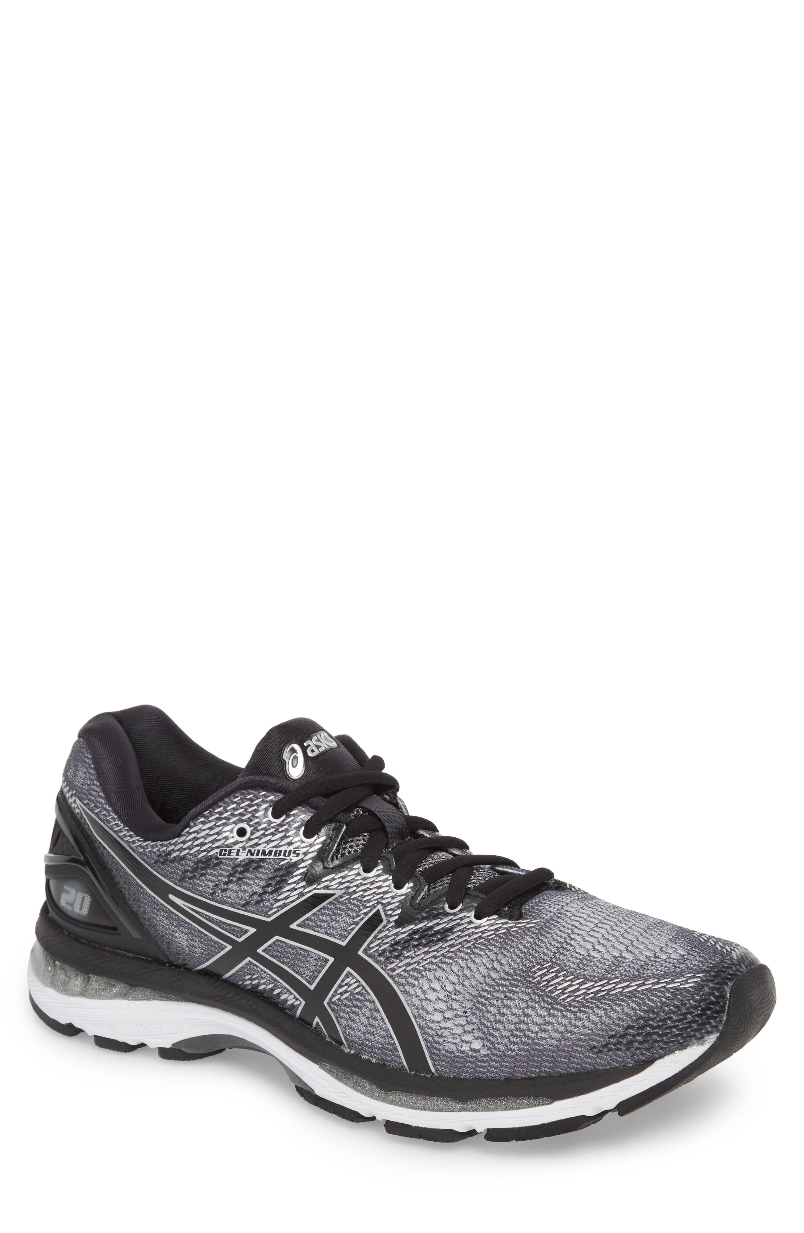 UPC 191497121917 product image for Men's Asics Gel-Nimbus 20 Running Shoe, Size 8 D - Black | upcitemdb.com