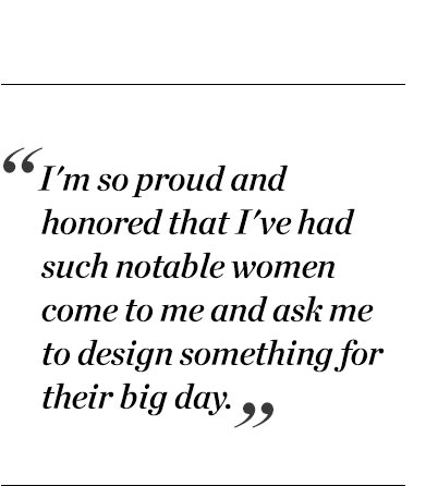"I'm so proud and honored that I've had such notable women come to me and ask me to design something for their big day." - Stella McCartney