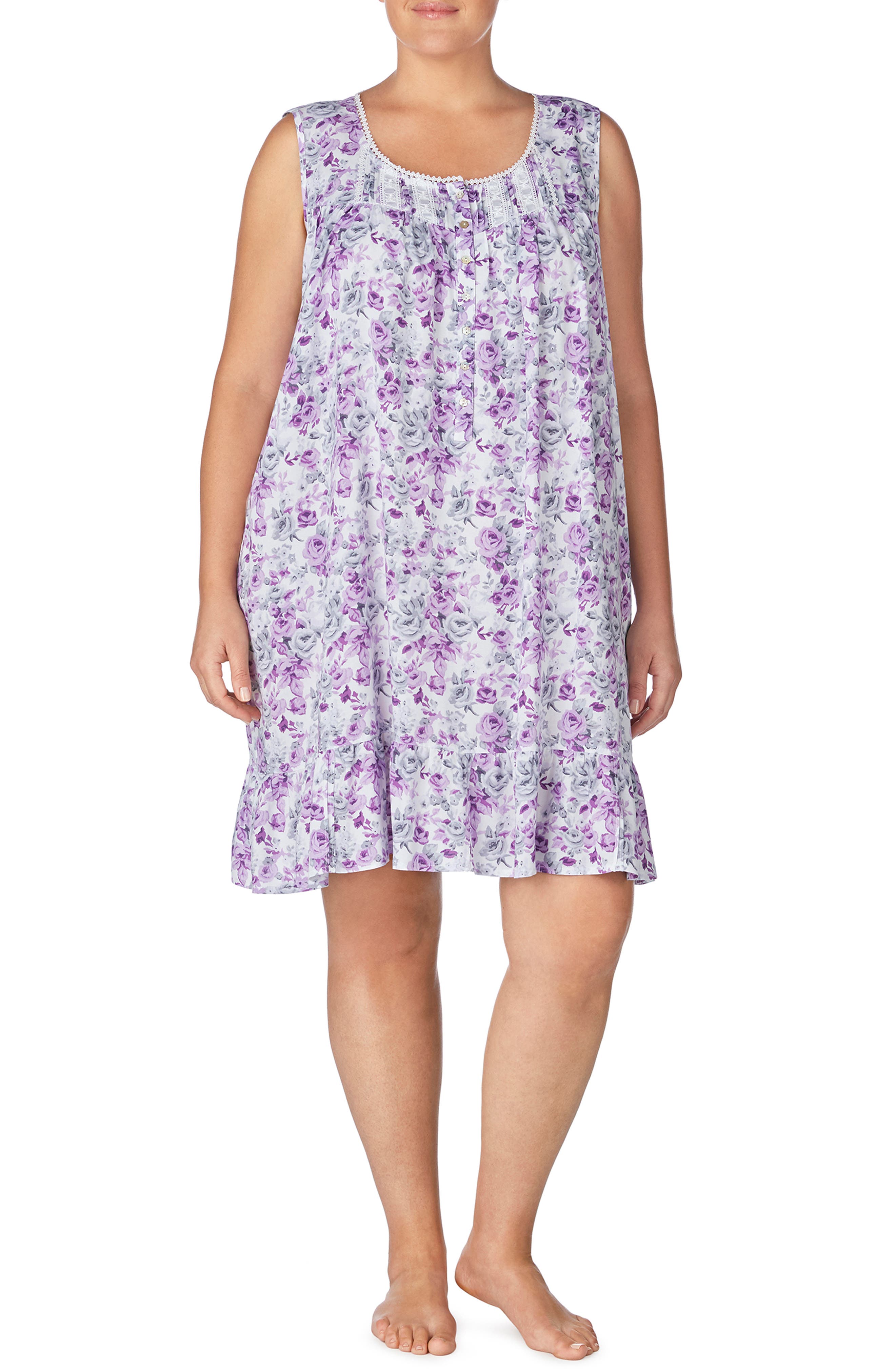 Plus Size Eileen West Knit Waltz Nightgown