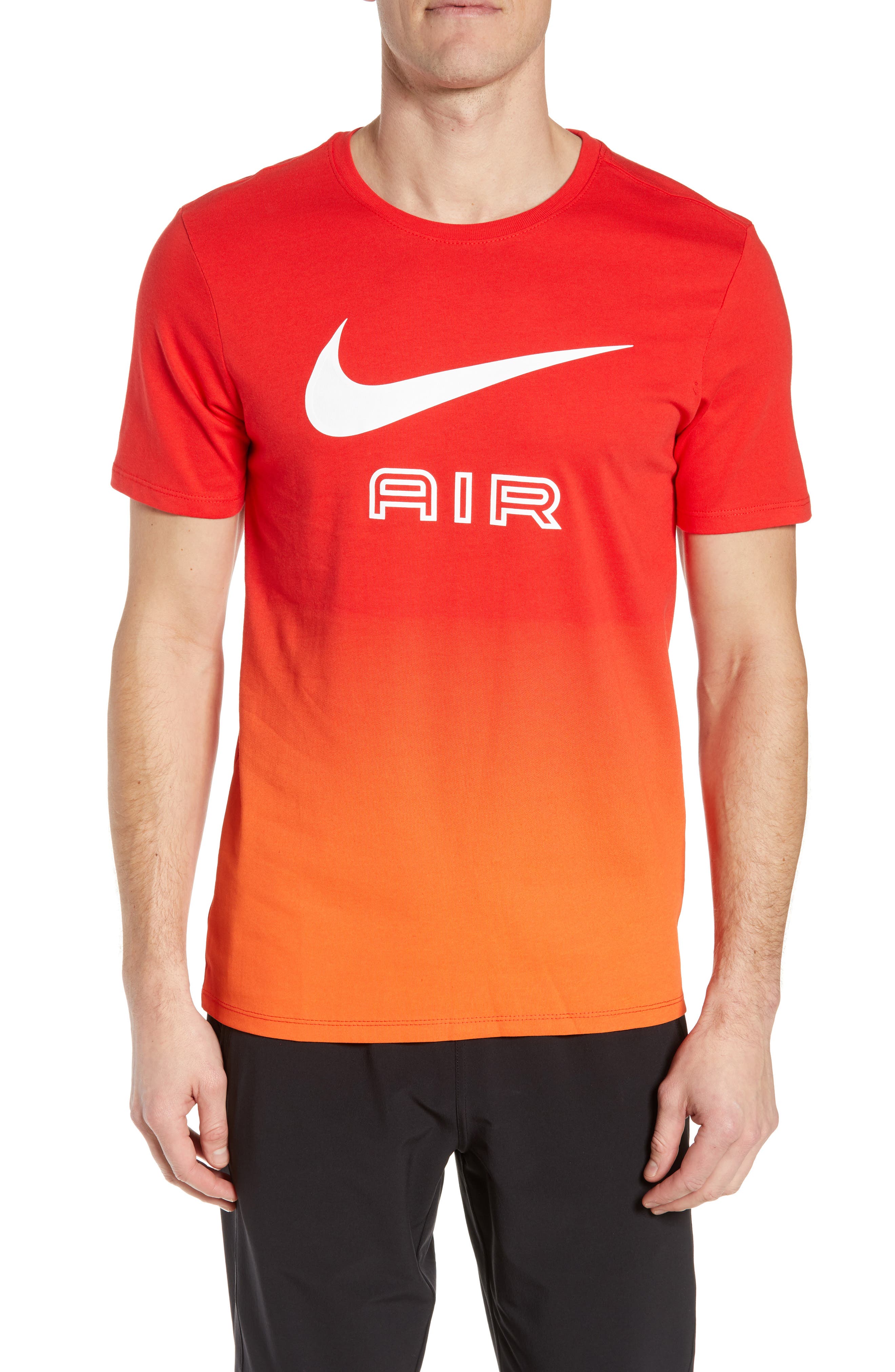 Nike Air Ombre Logo T-Shirt, Red