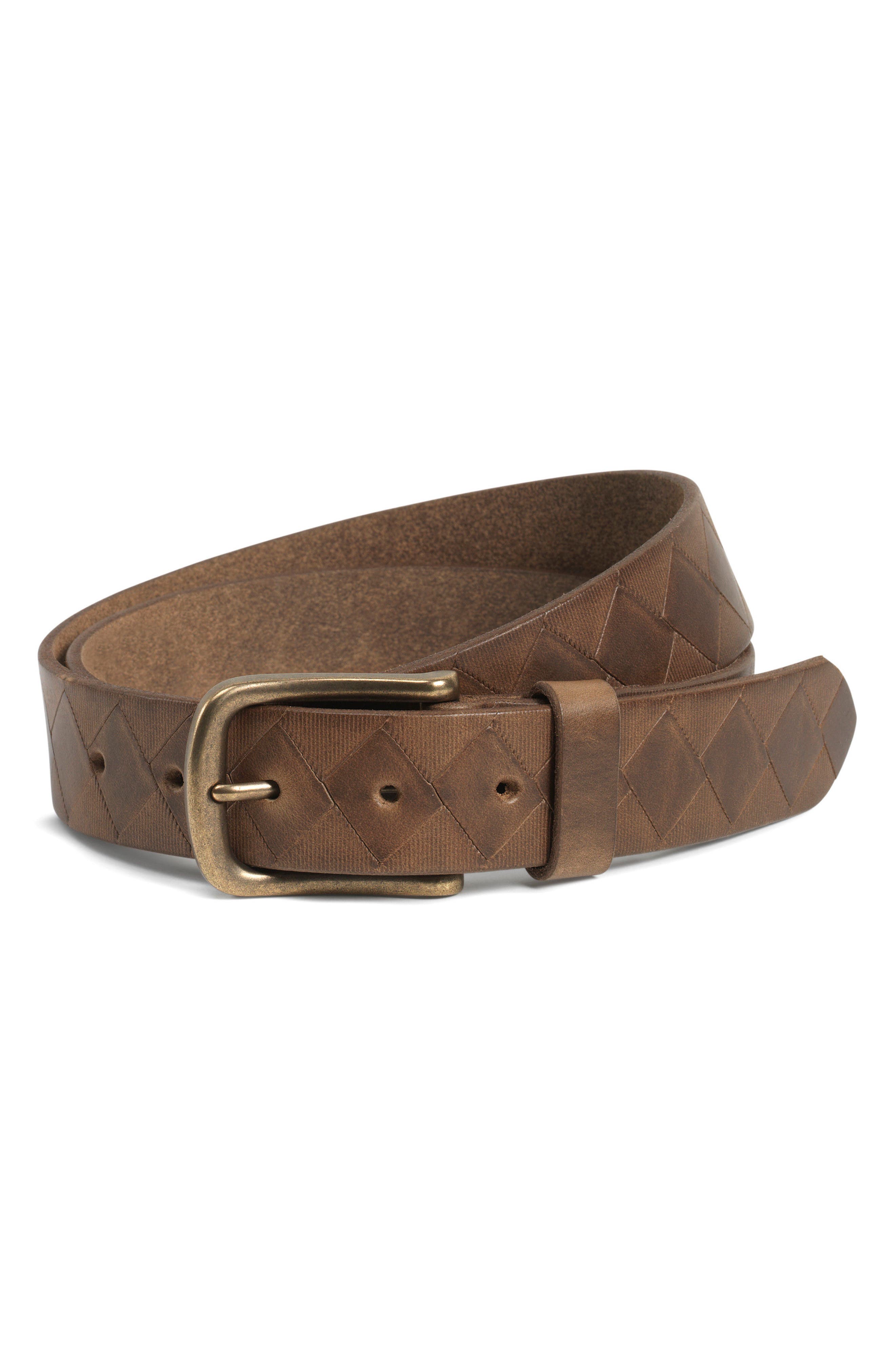Trask Douglas Leather Belt, Brown
