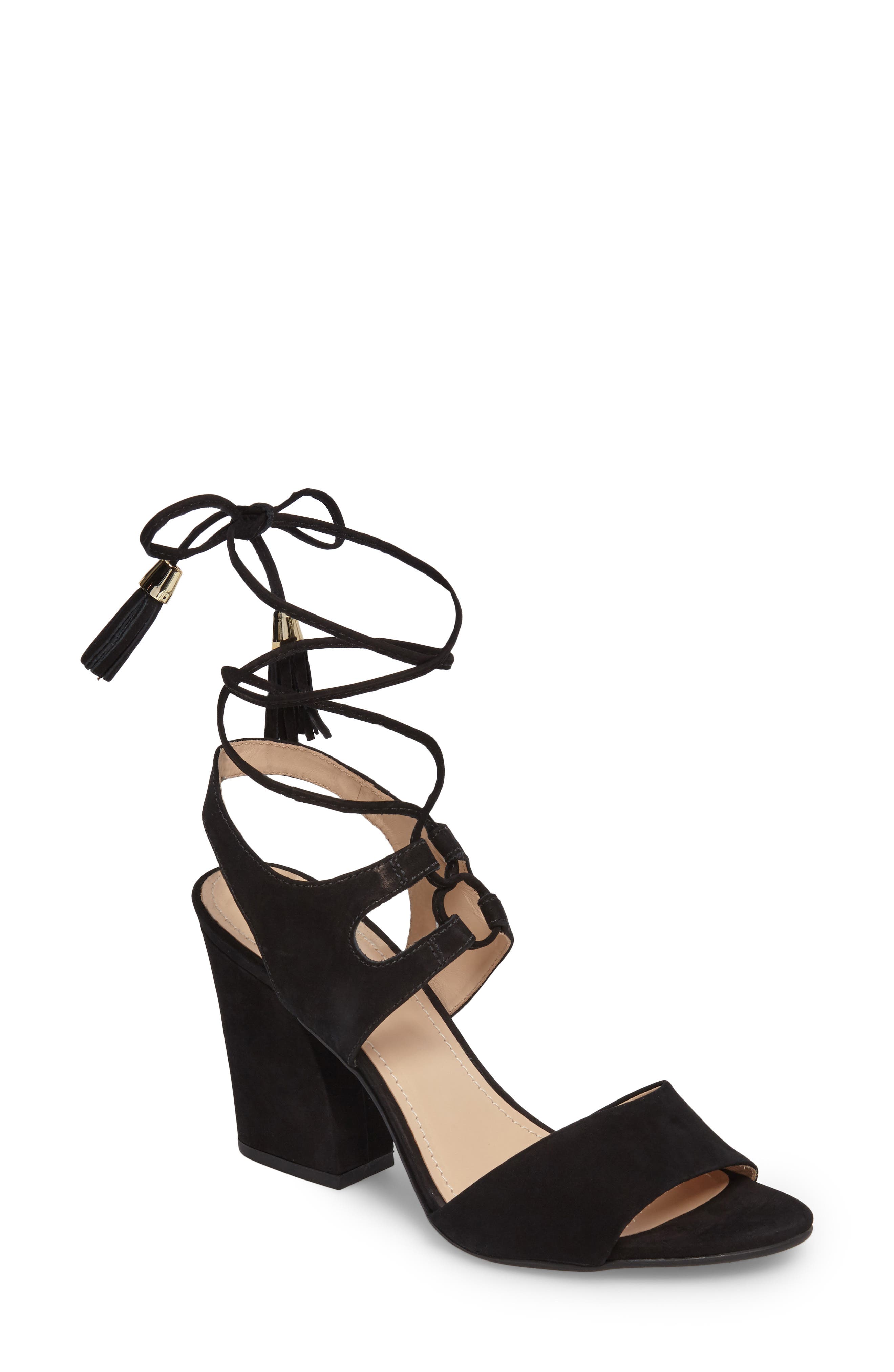 Klub Nico Kaira Ankle Wrap Sandal, Black