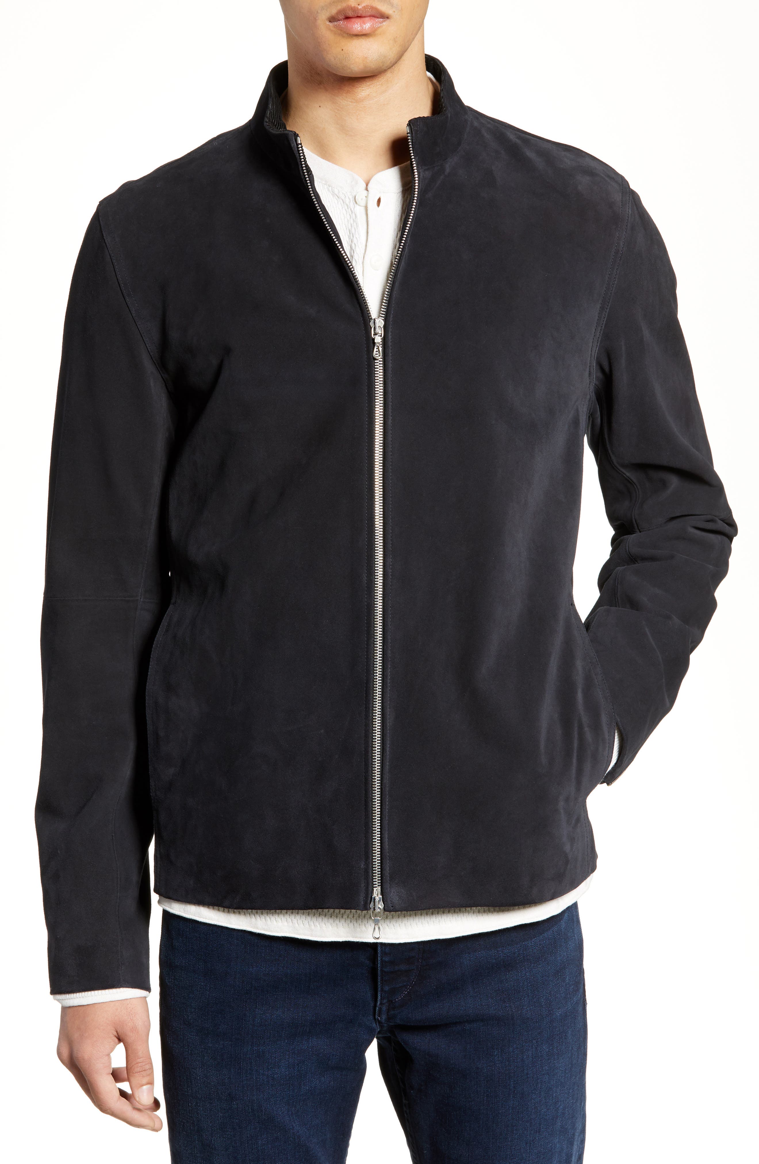 Rag & Bone Agnes Suede Jacket, Blue