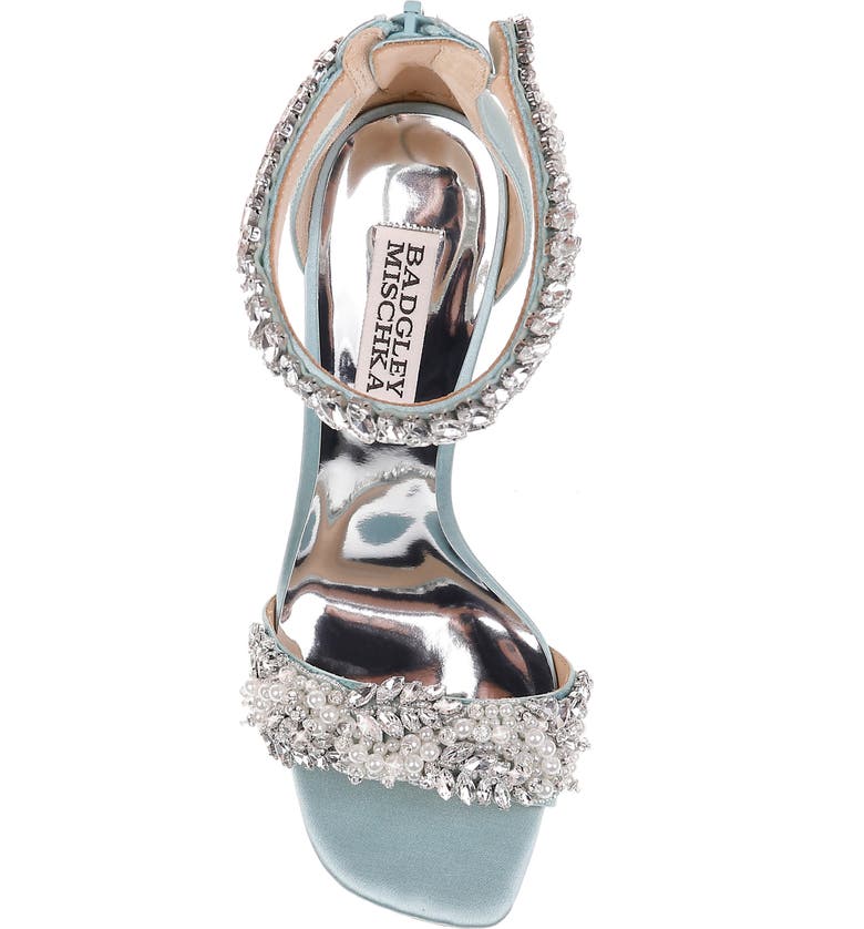 Badgley mischka fiorenza crystal & imitation pearl embellished sandal online