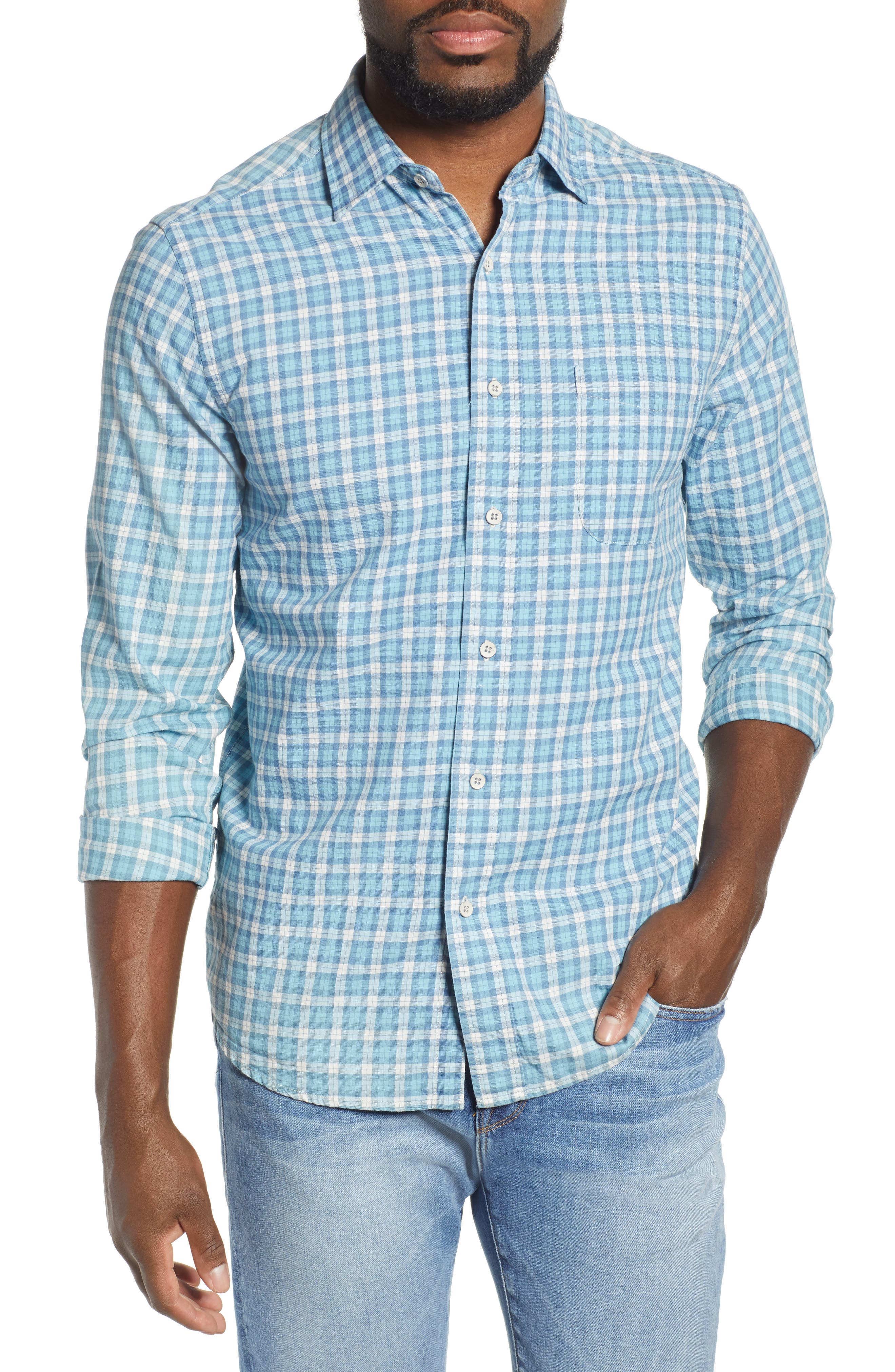 Faherty Ventura Regular Fit Plaid Sport Shirt