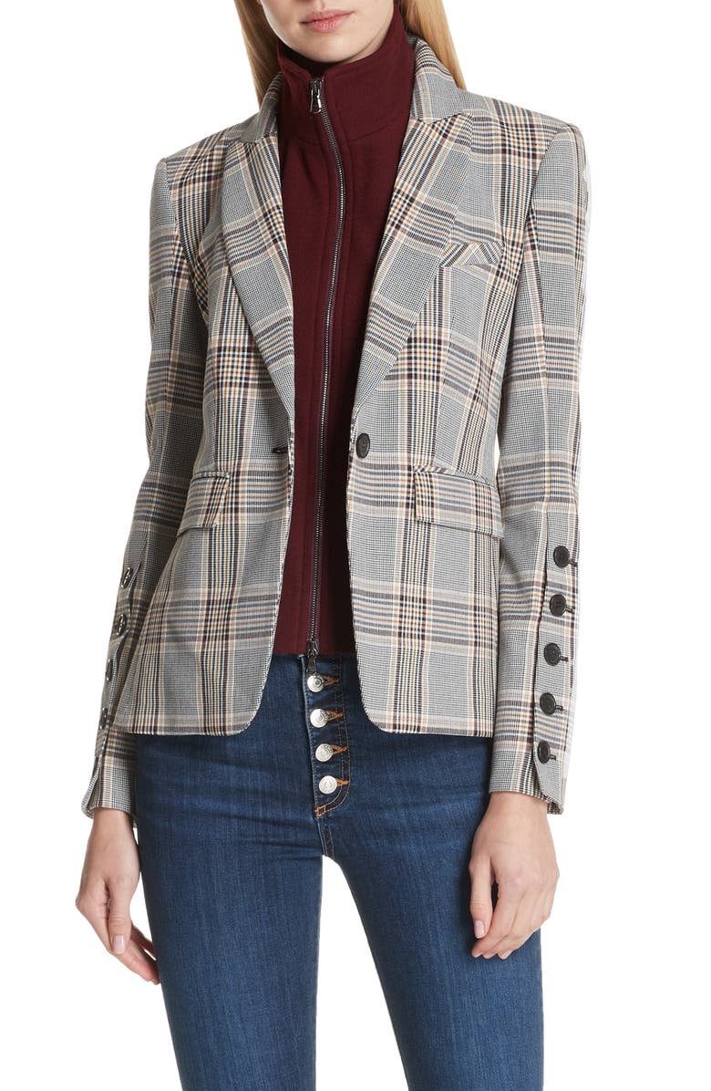 Veronica Beard Steel Jacket with Removable Turtleneck Dickey | Nordstrom