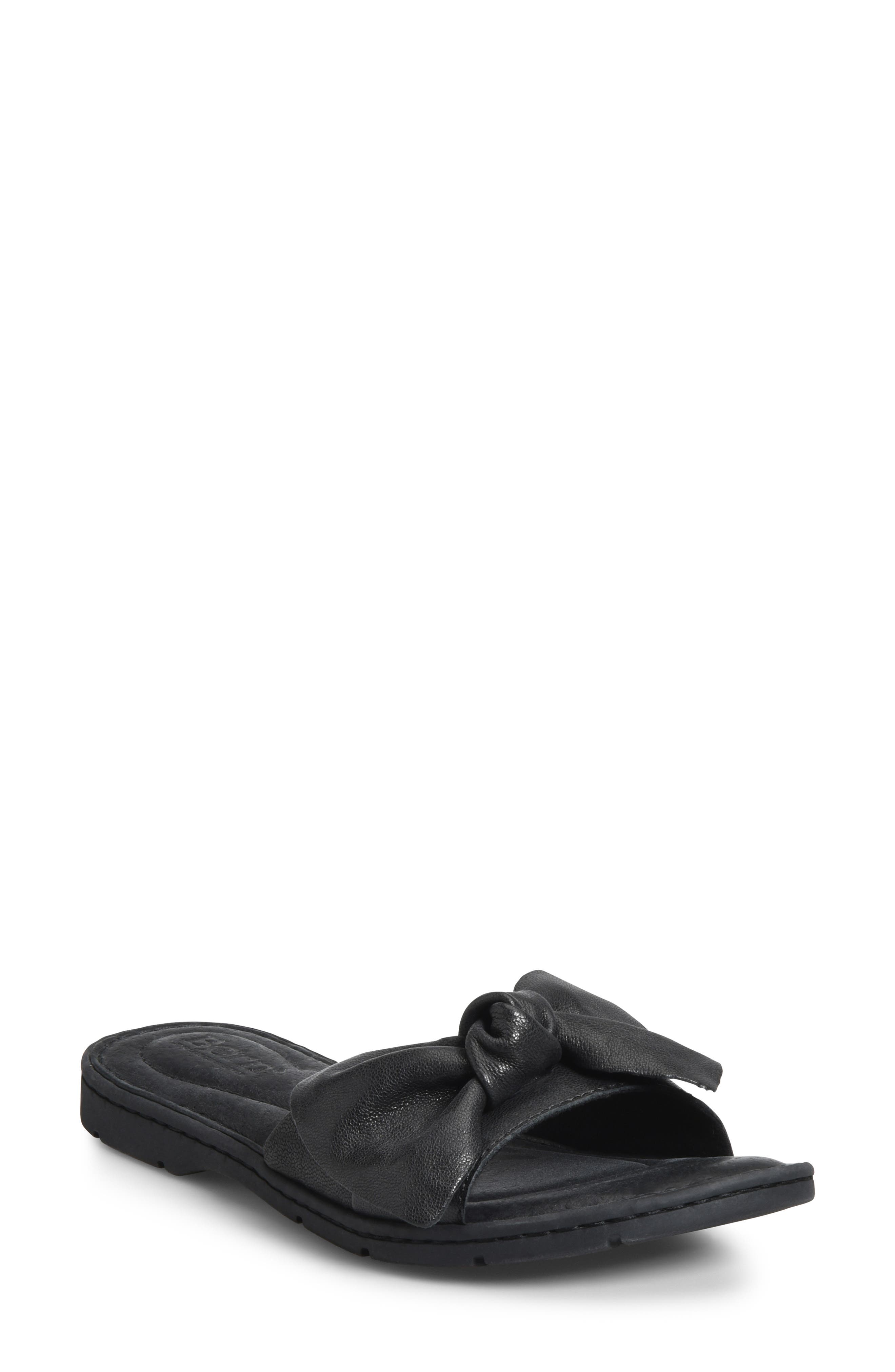 B?rn Teton Knotted Slide Sandal, Black